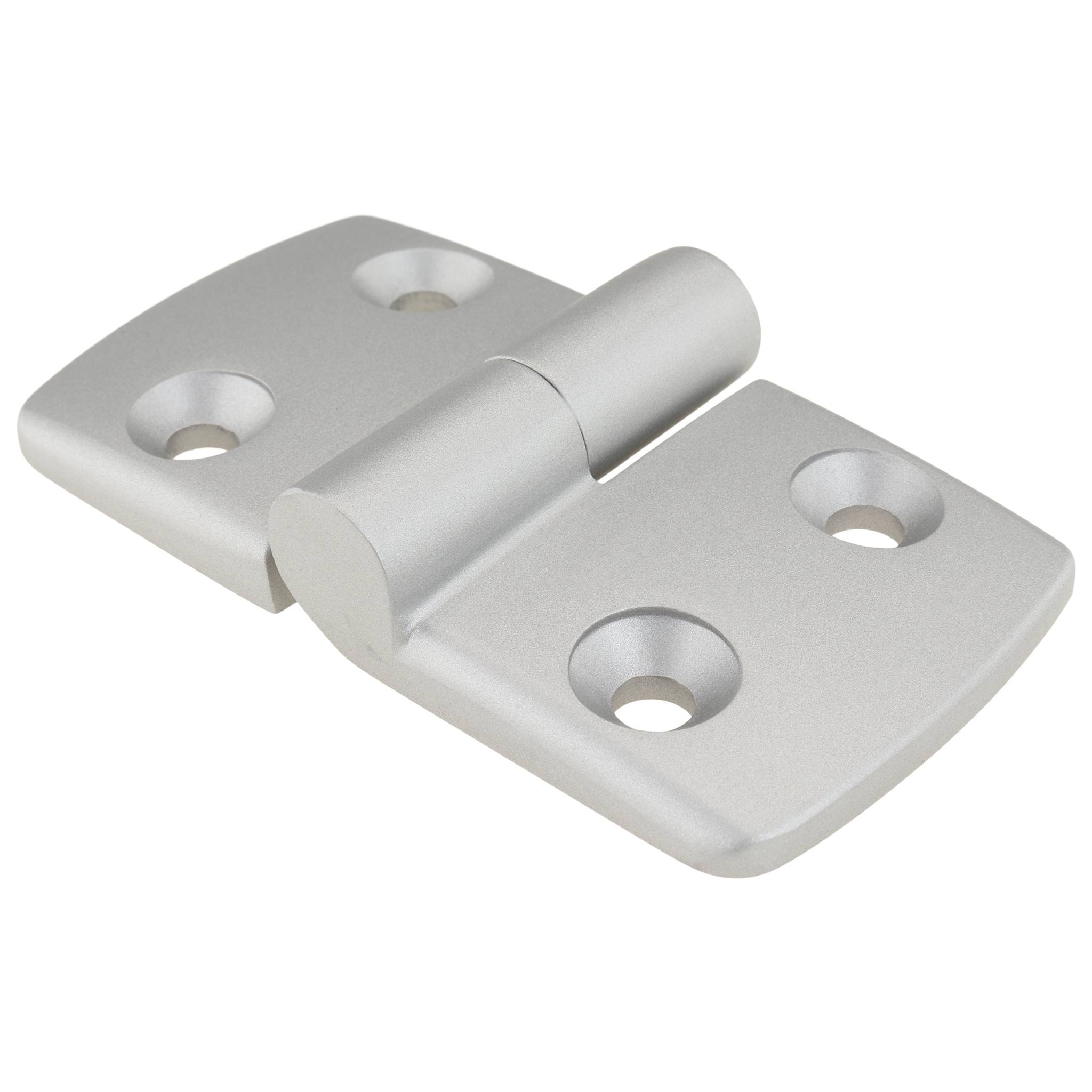 Scharnier, Kombischarnier, 87x48x16, Aluminiumdruckguß, pulverbeschichtet, alufarbig