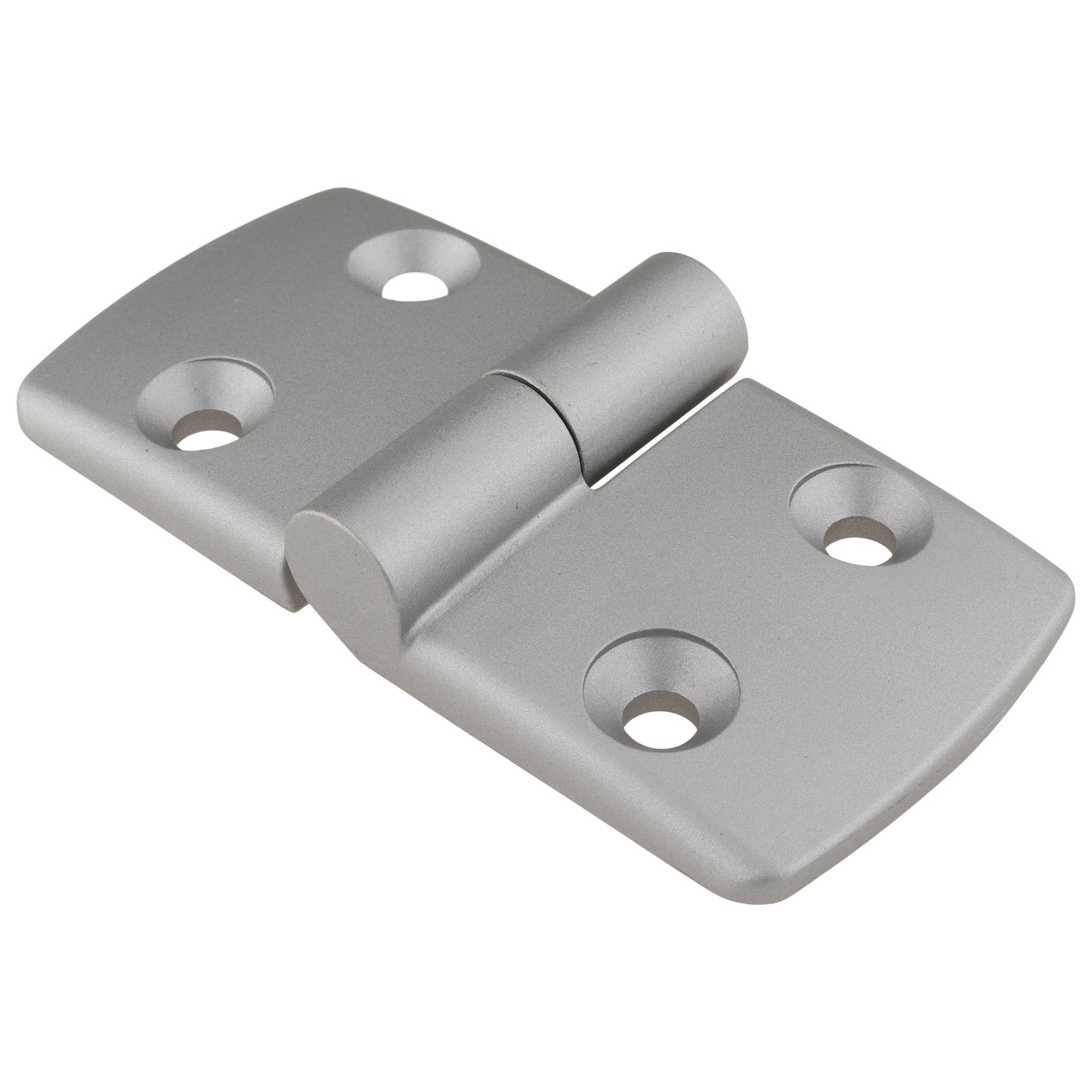 Scharnier, Kombischarnier, 97x48x16, Aluminiumdruckguß, pulverbeschichtet, alufarbig