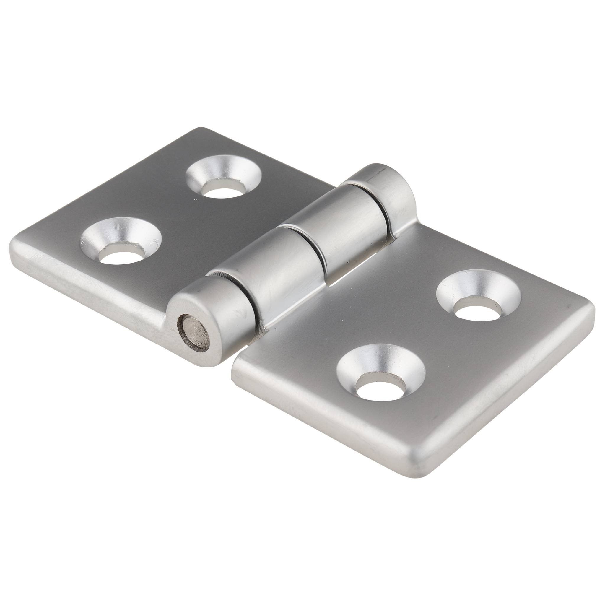 Scharnier, 80x45x12, Aluminiumdruckguß, vernickelt