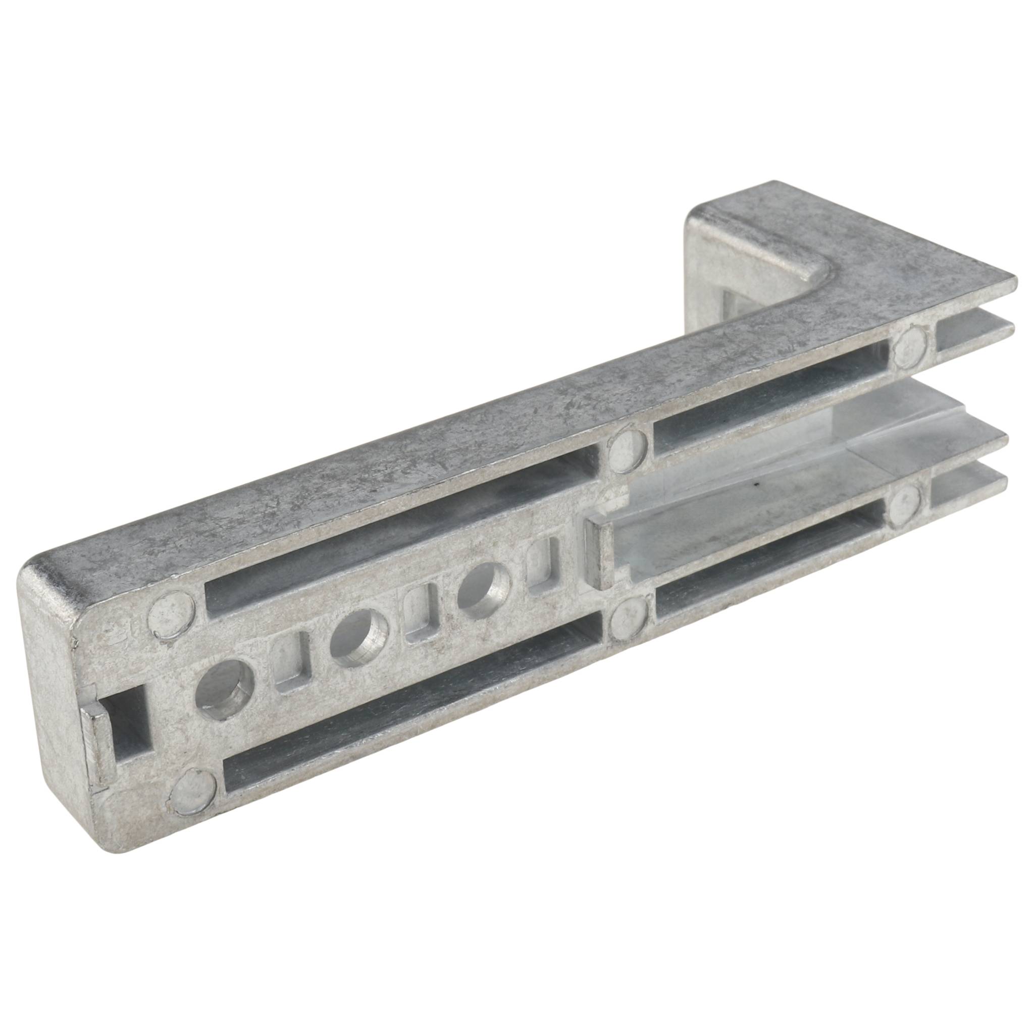 Winkel, Bodenwinkel, 120x15x45, Zink-Druckguß, blank