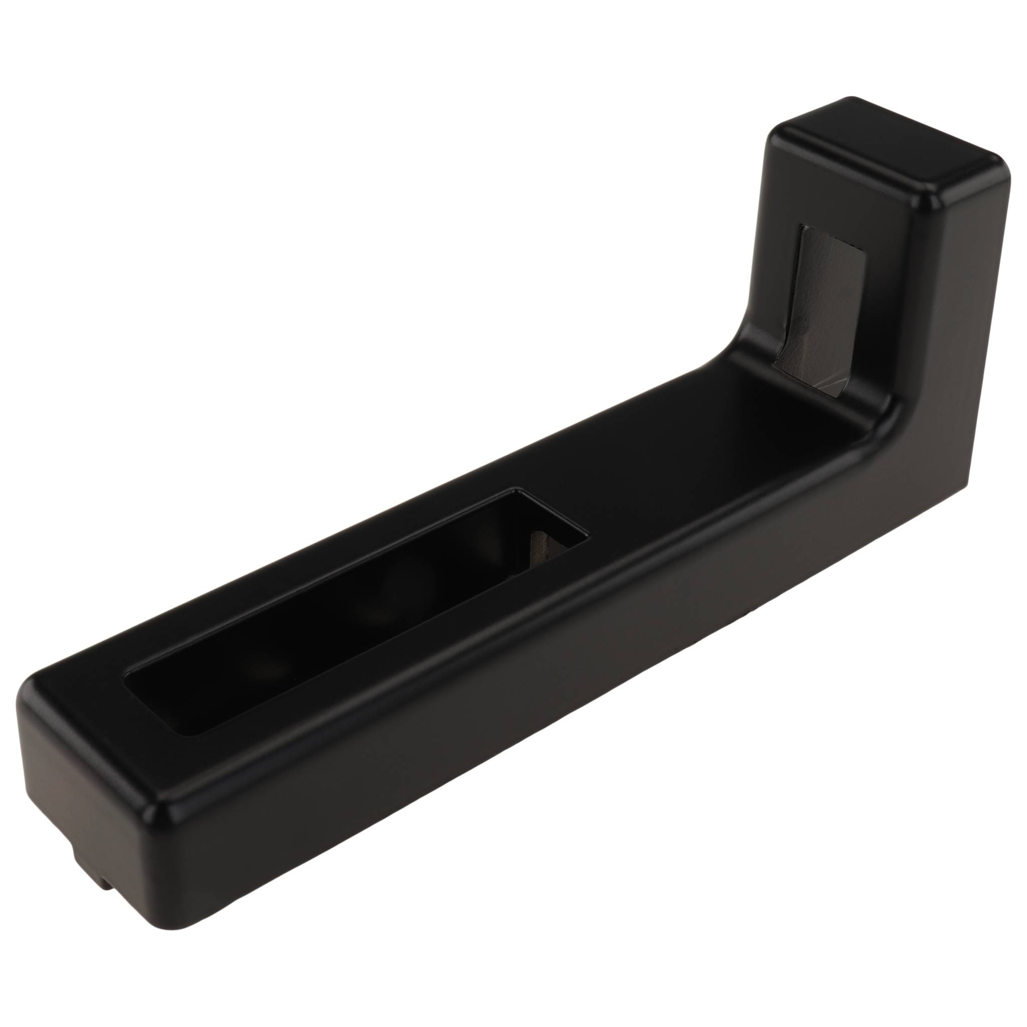 Winkel, Bodenwinkel, 120x15x45, Zink-Druckguß, pulverbeschichtet, schwarz