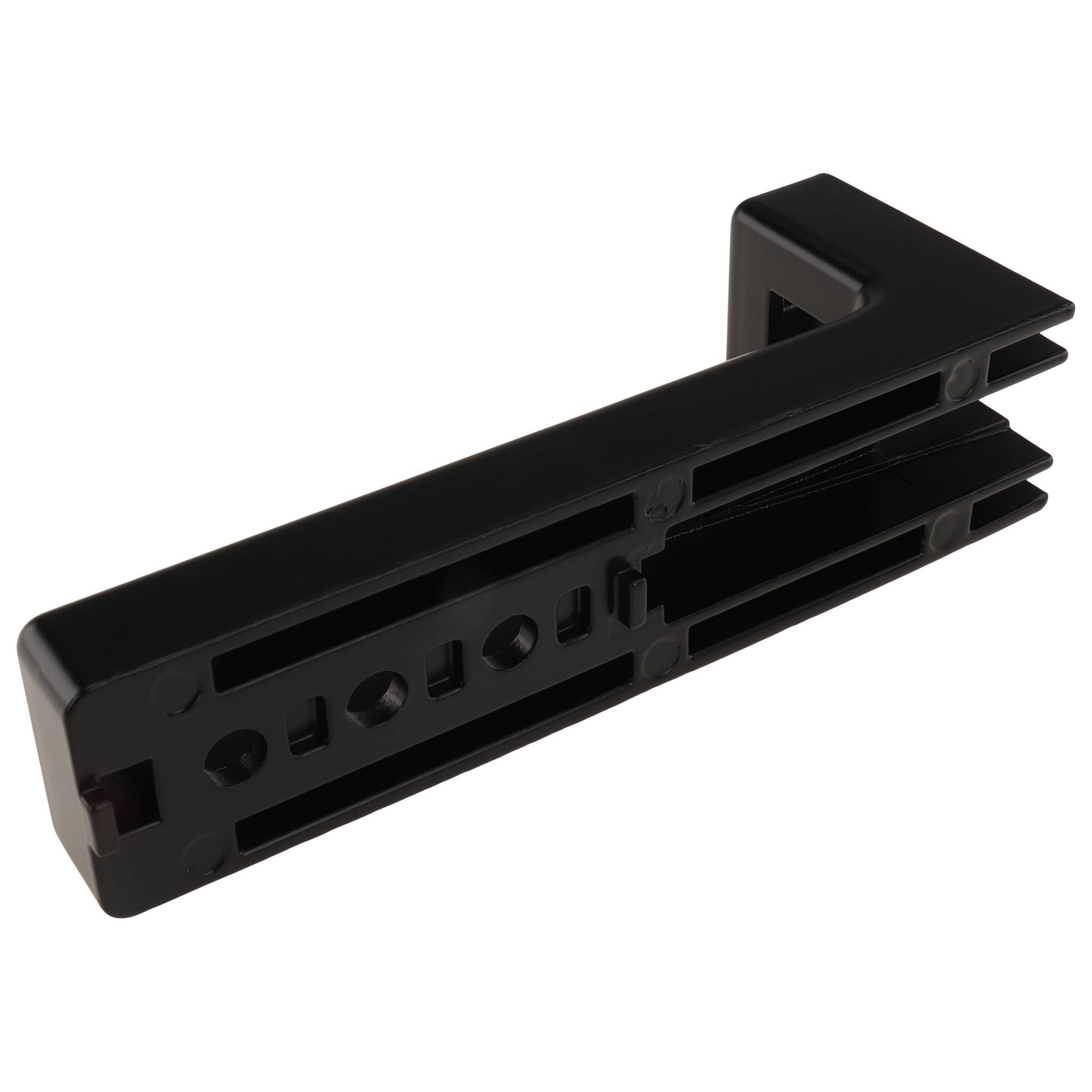 Winkel, Bodenwinkel, 120x15x45, Zink-Druckguß, pulverbeschichtet, schwarz