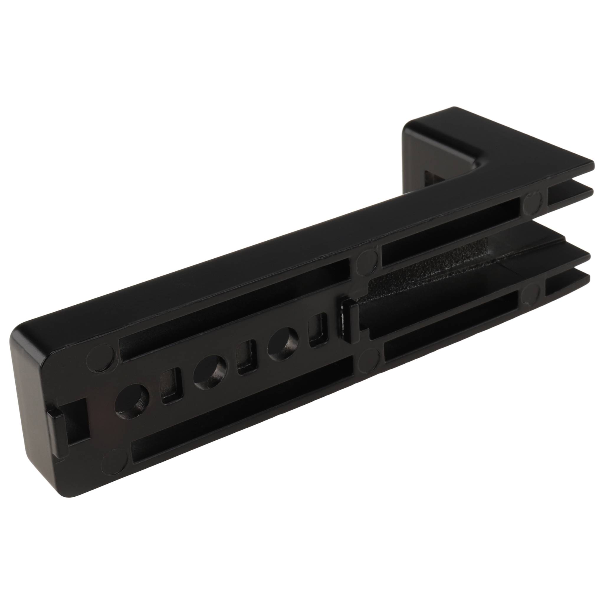 Winkel, Bodenwinkel, 120x15x45, Zink-Druckguß, pulverbeschichtet, schwarz