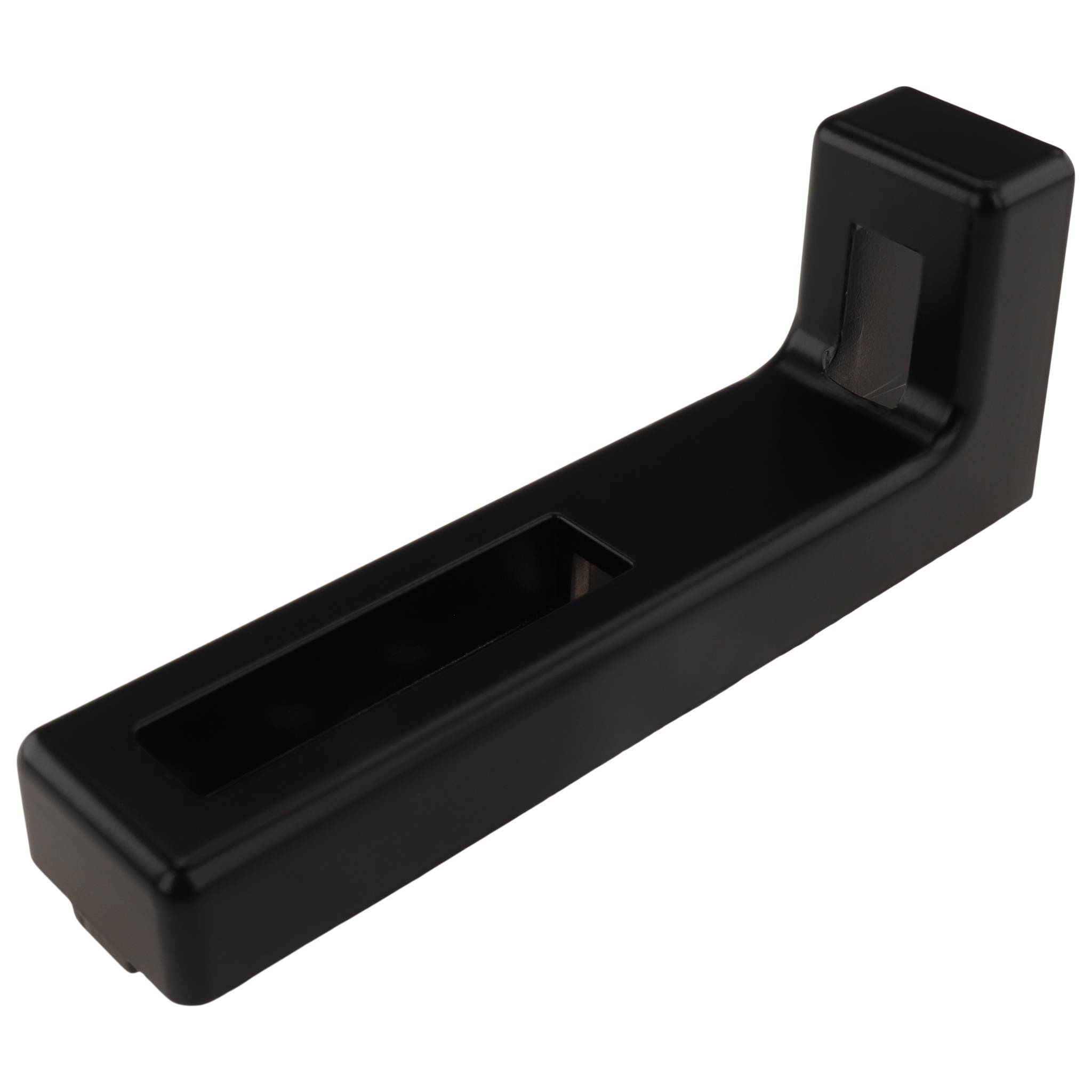 Winkel, Bodenwinkel, 120x15x45, Zink-Druckguß, pulverbeschichtet, schwarz