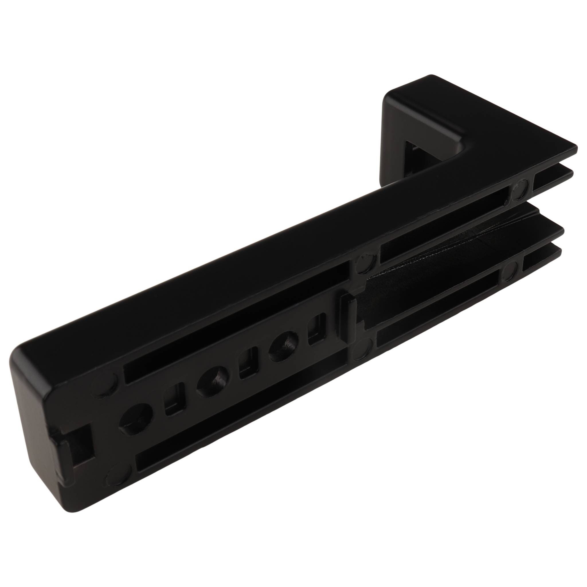 Winkel, Bodenwinkel, 120x15x45, Zink-Druckguß, pulverbeschichtet, schwarz