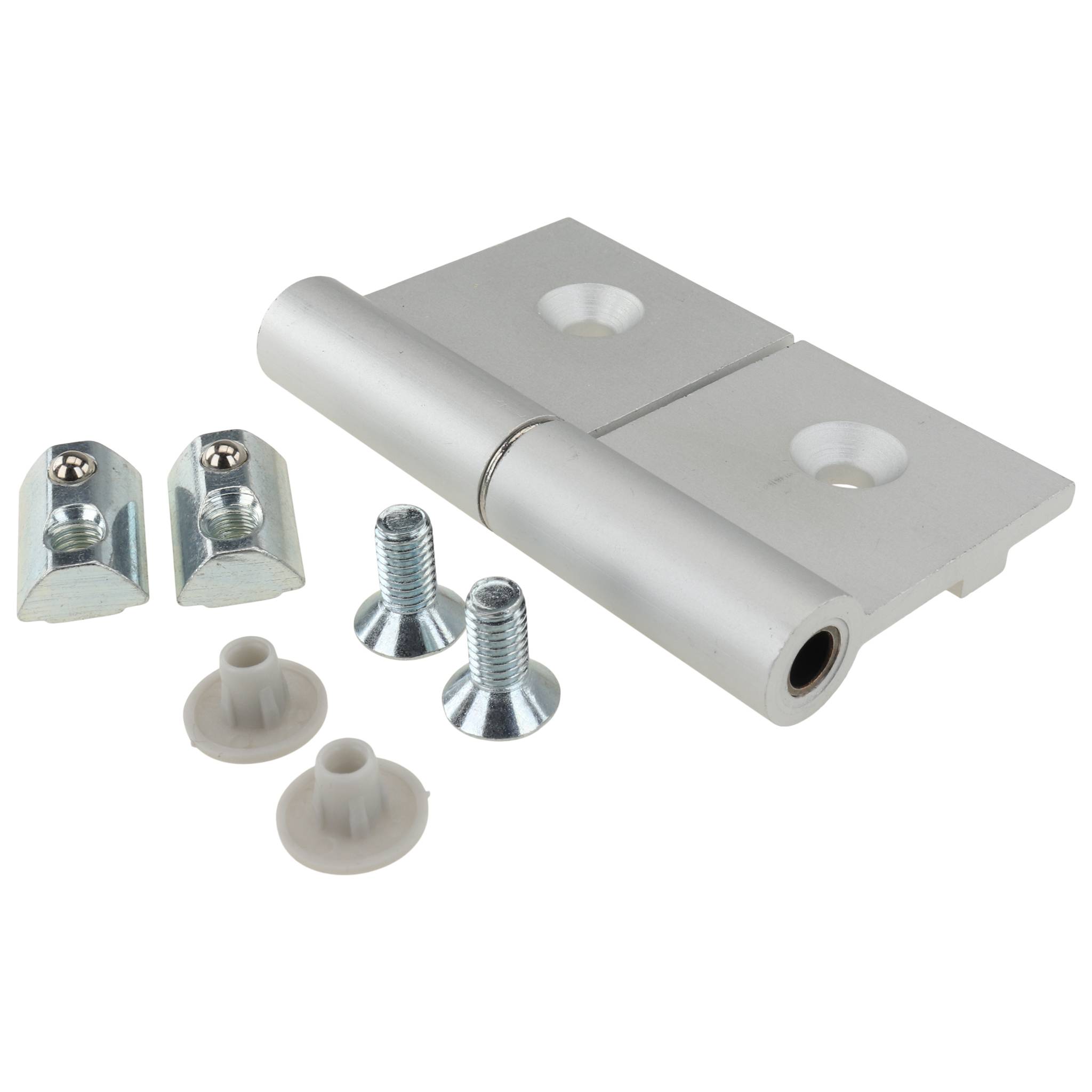 Scharnier, 86x84x19, Aluminium, eloxiert, alufarbig