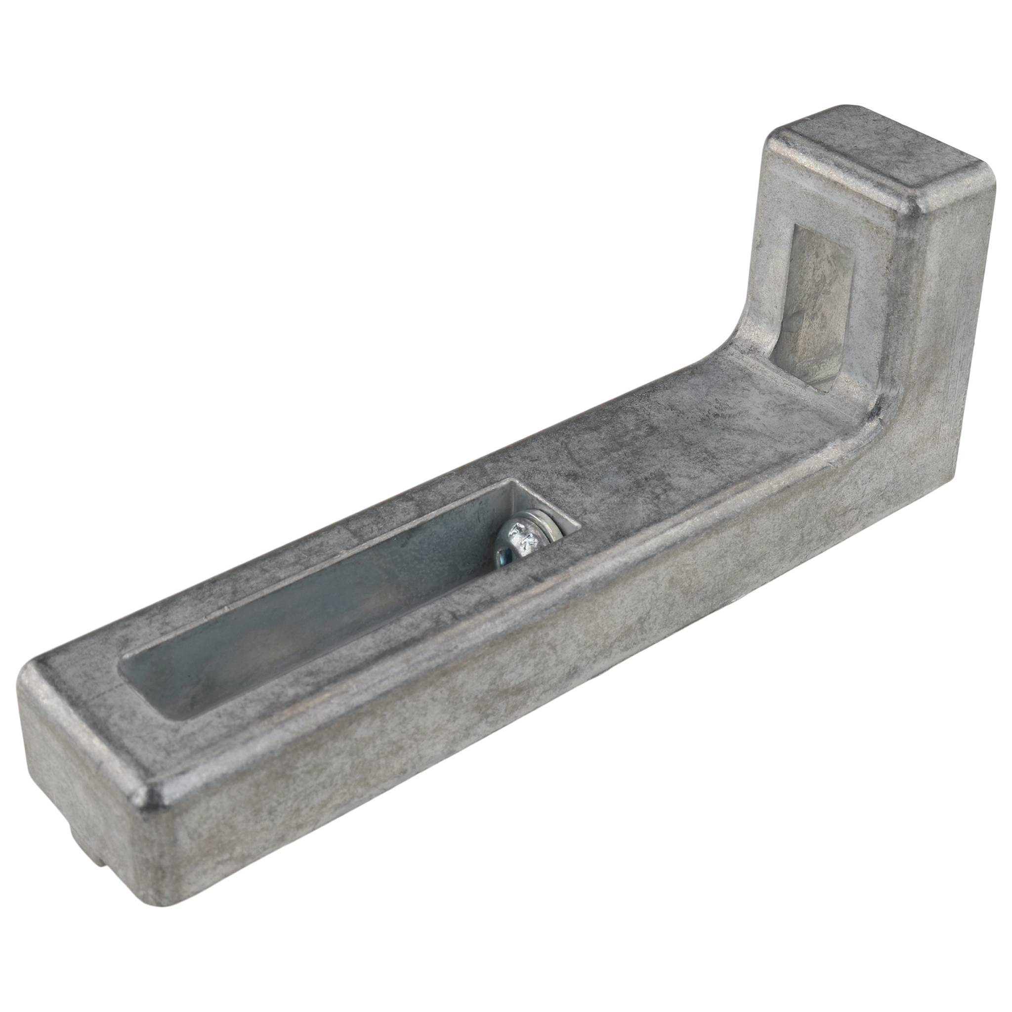 Winkel, Bodenwinkel, 120x15x45, Zink-Druckguß, blank