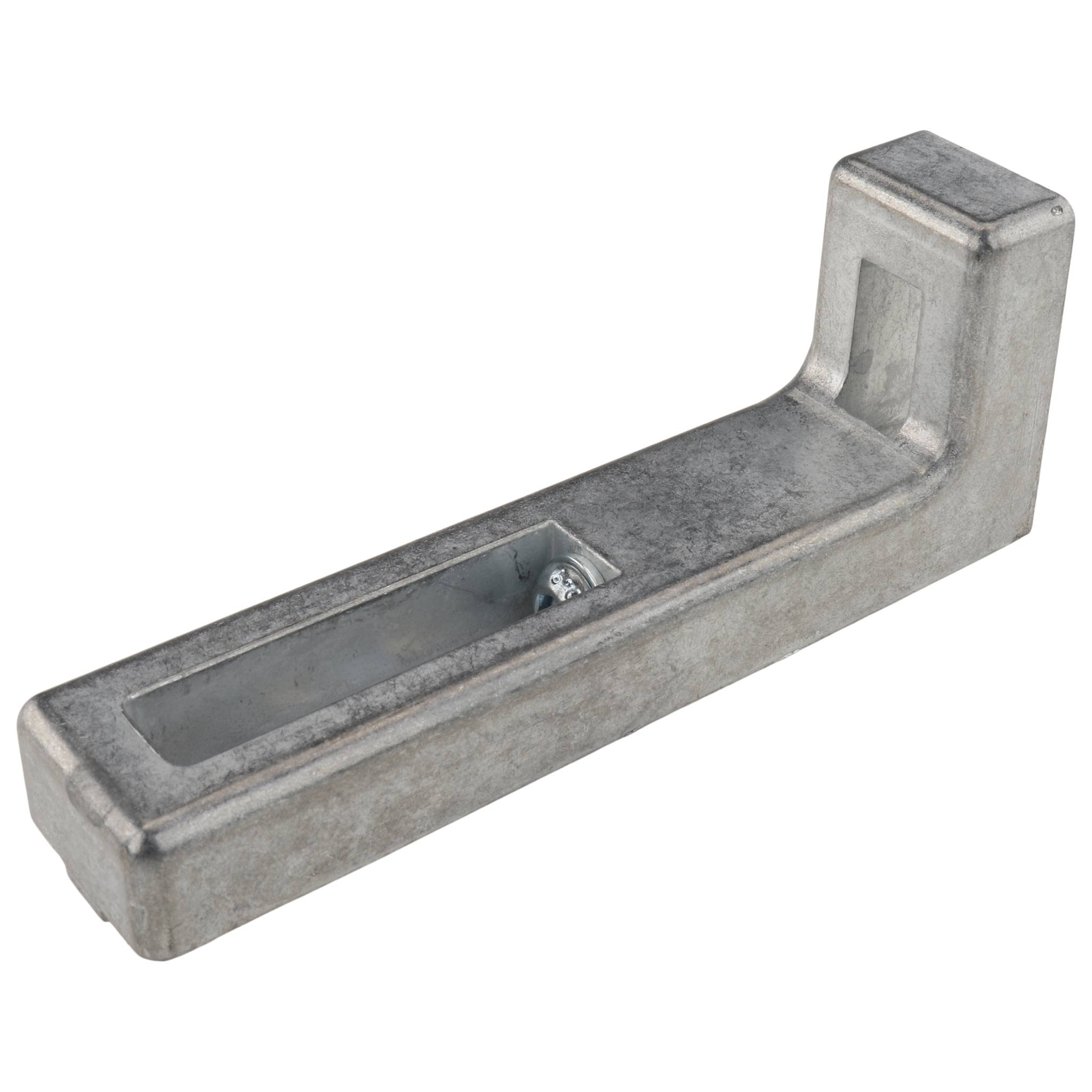 Winkel, Bodenwinkel, 120x15x45, Zink-Druckguß, blank