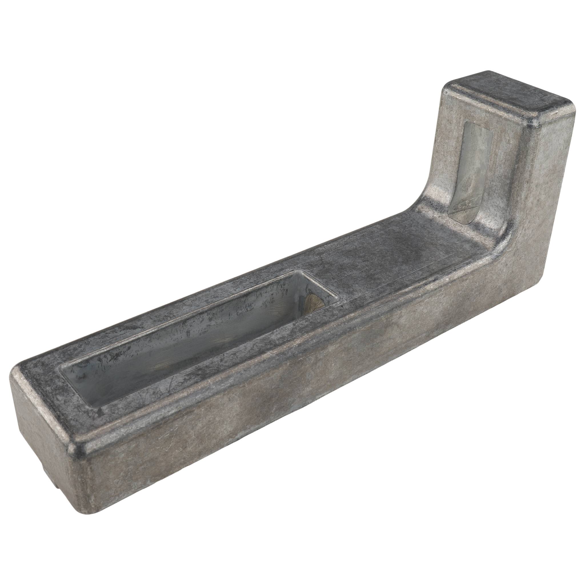 Winkel, Bodenwinkel, 160x60x20, Zink-Druckguß, blank