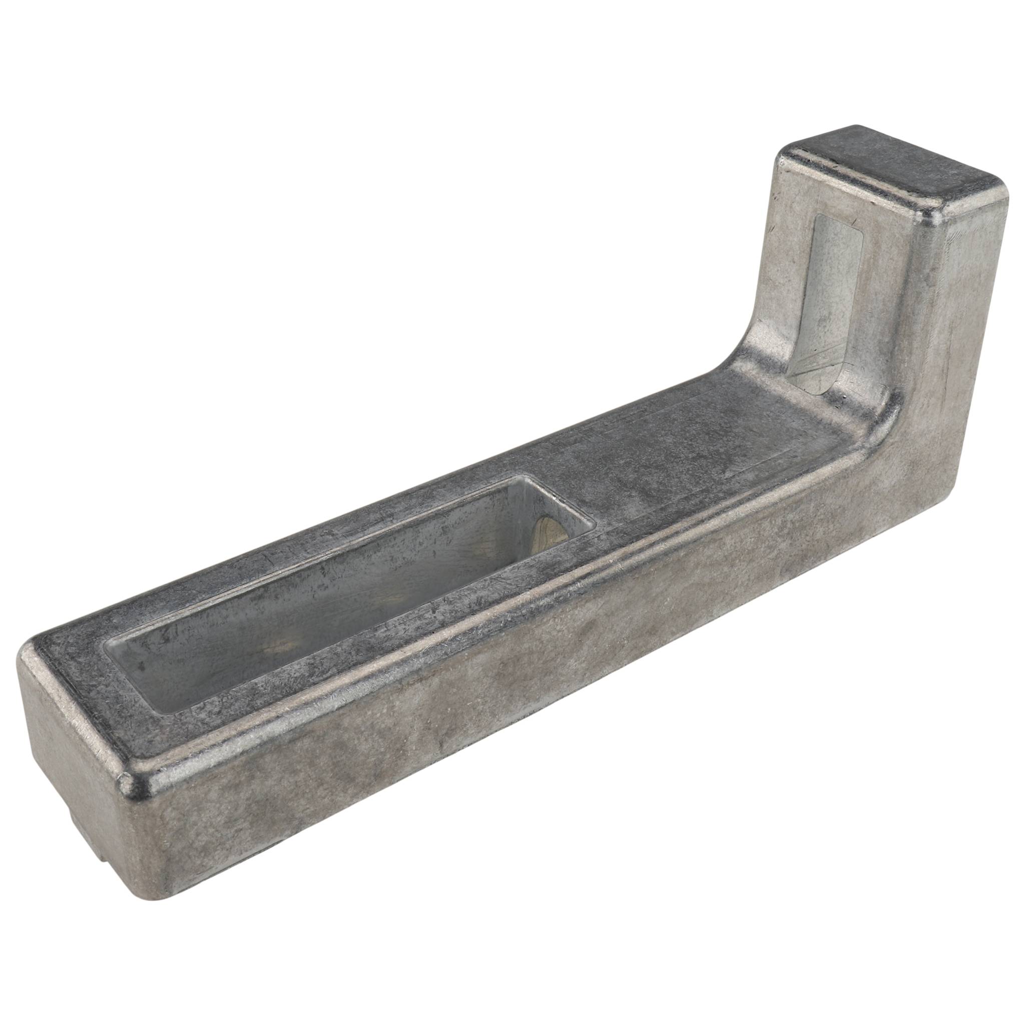 Winkel, Bodenwinkel, 160x60x20, Zink-Druckguß, blank