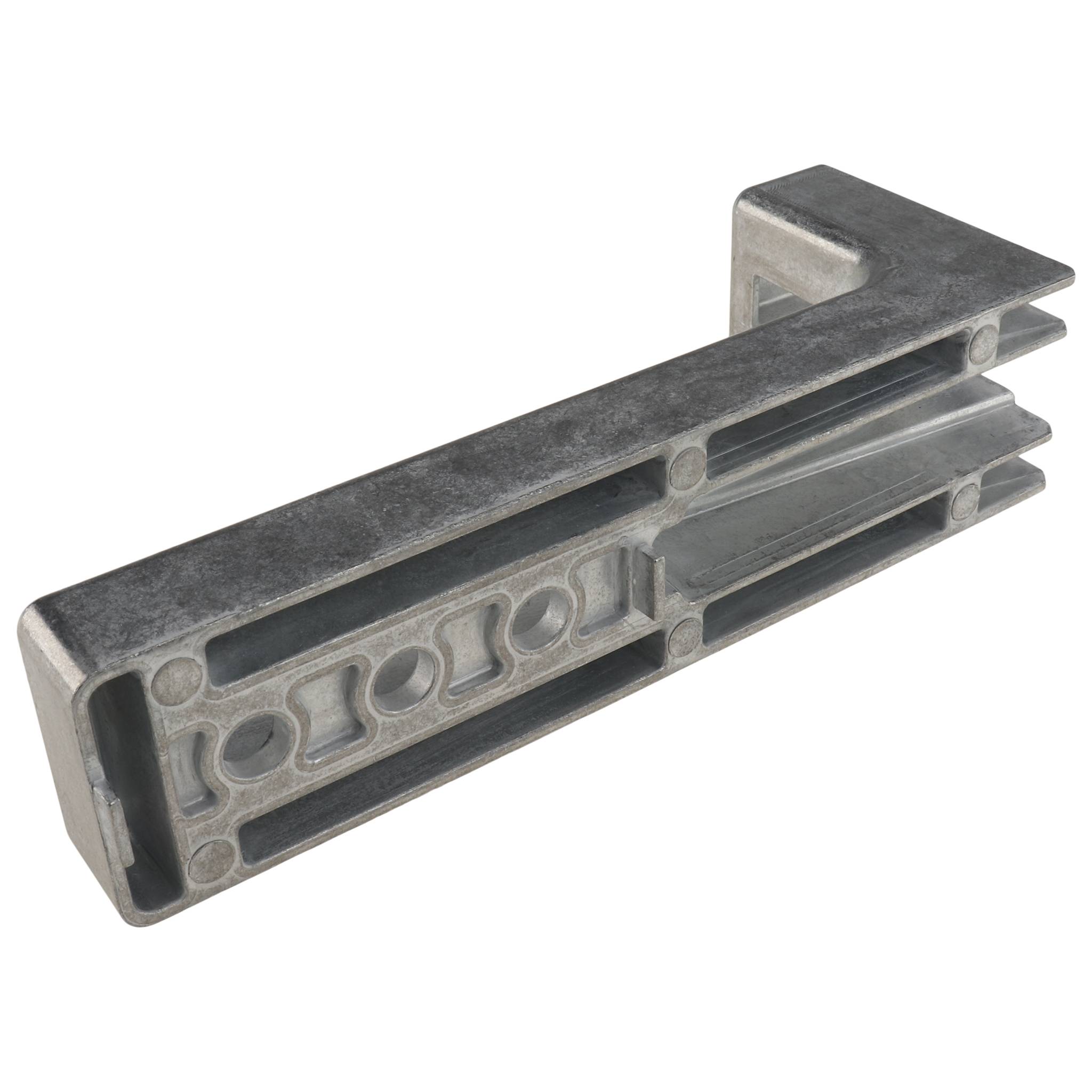 Winkel, Bodenwinkel, 160x60x20, Zink-Druckguß, blank