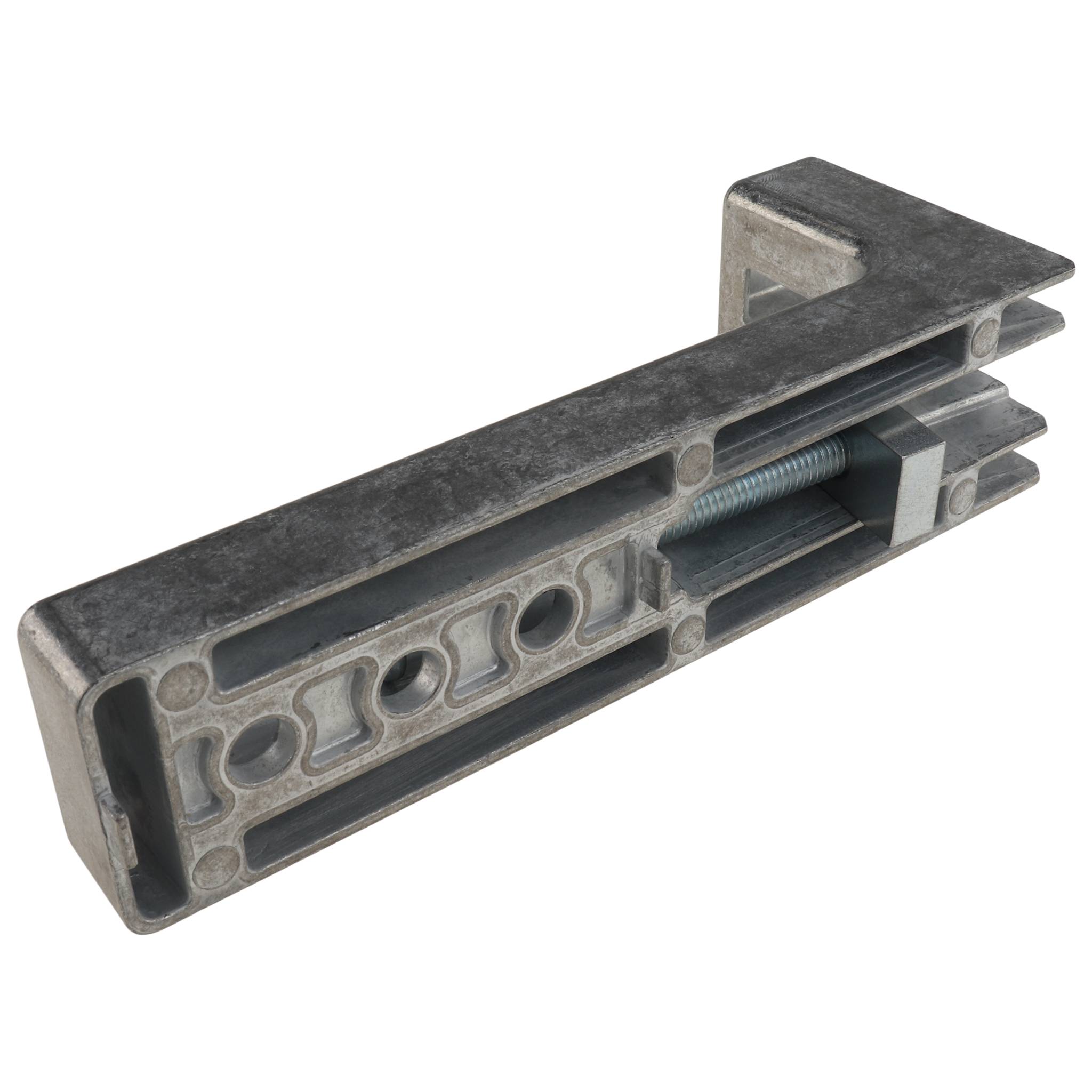 Winkel, Bodenwinkel, 160x60x20, Zink-Druckguß, blank