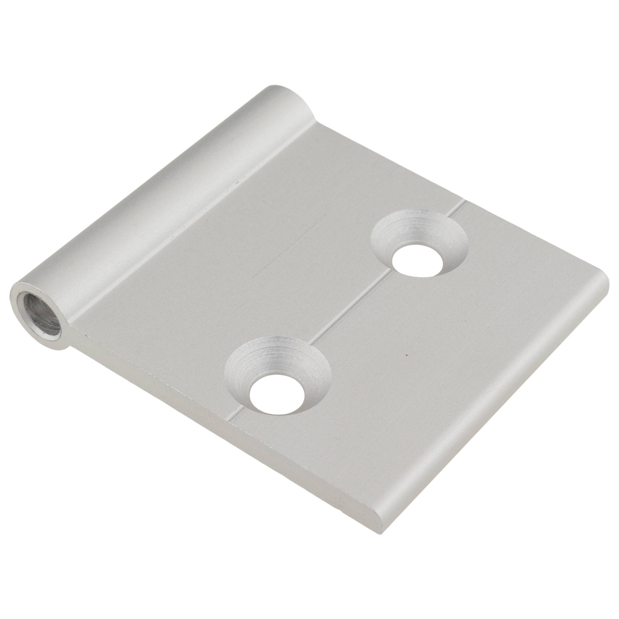 Scharnierflügel, 57x50x10, Aluminium, eloxiert, alufarbig