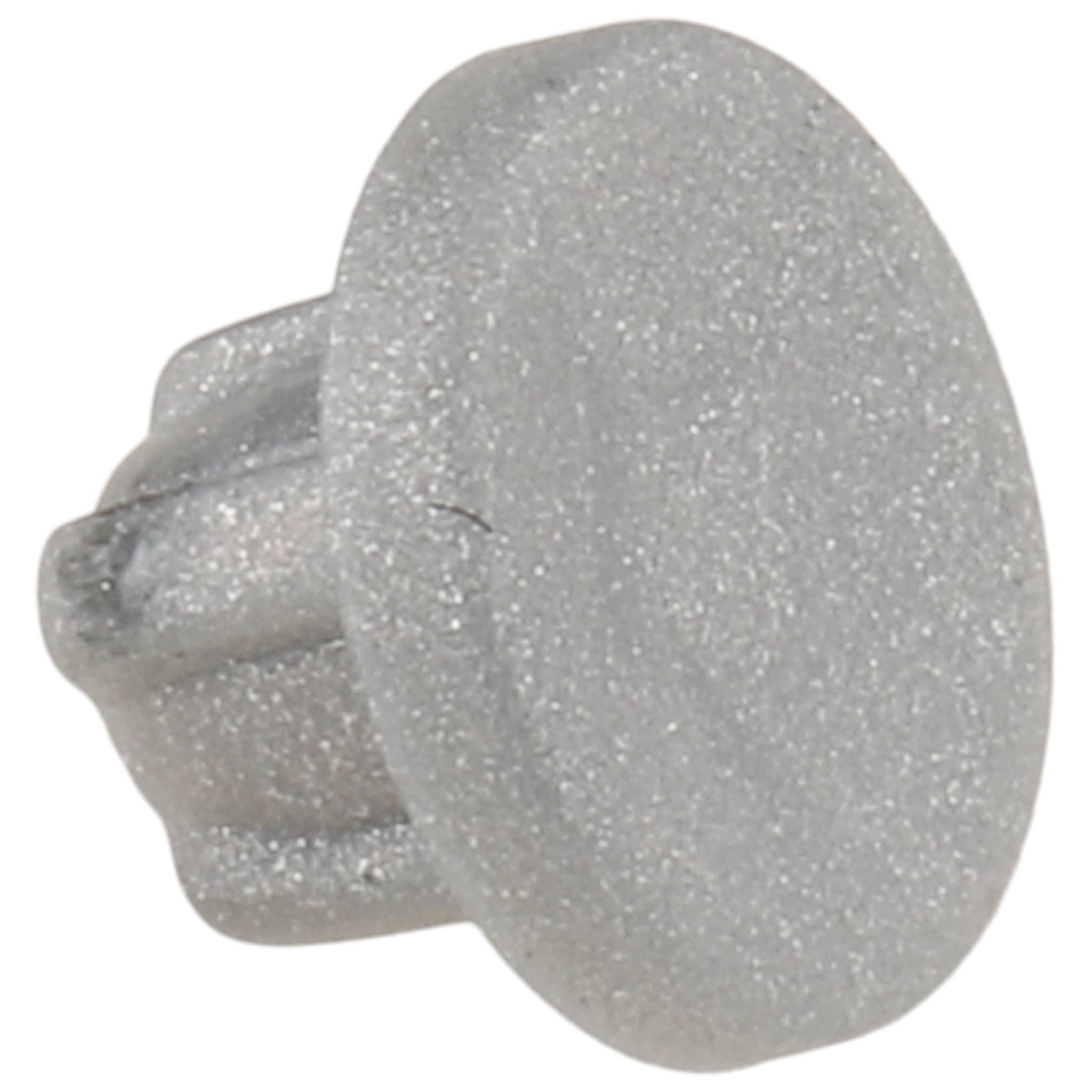 Abdeckkappe, D10x6,9, Kunststoff, alufarbig