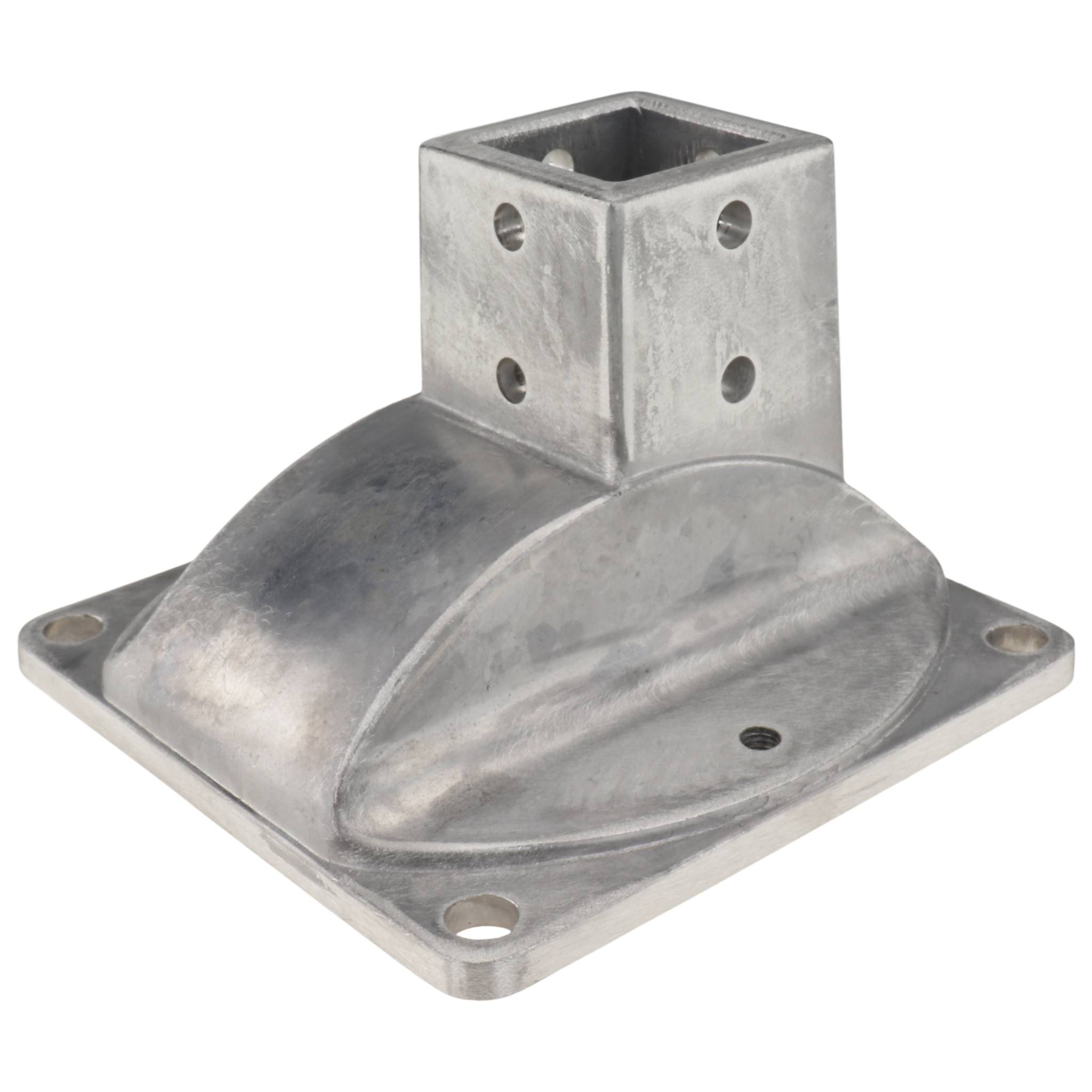 Konsole, Pfostenkonsole, 150x150x100, Aluminiumdruckguß, blank