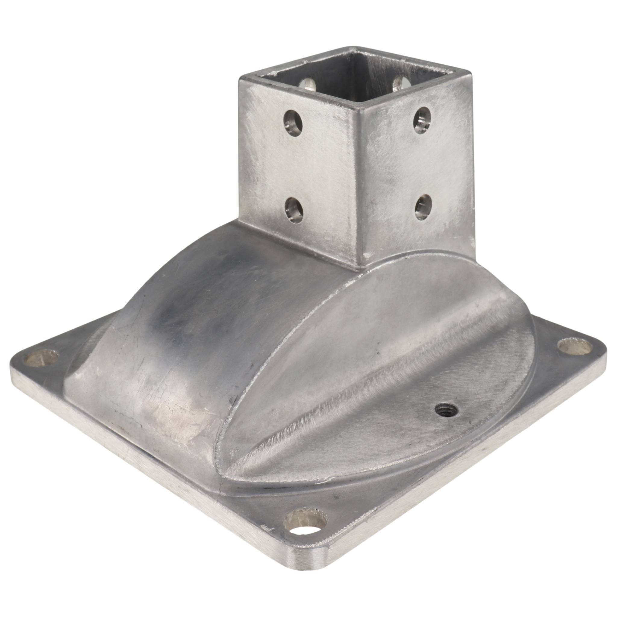 Konsole, Pfostenkonsole, 150x150x100, Aluminiumdruckguß, blank