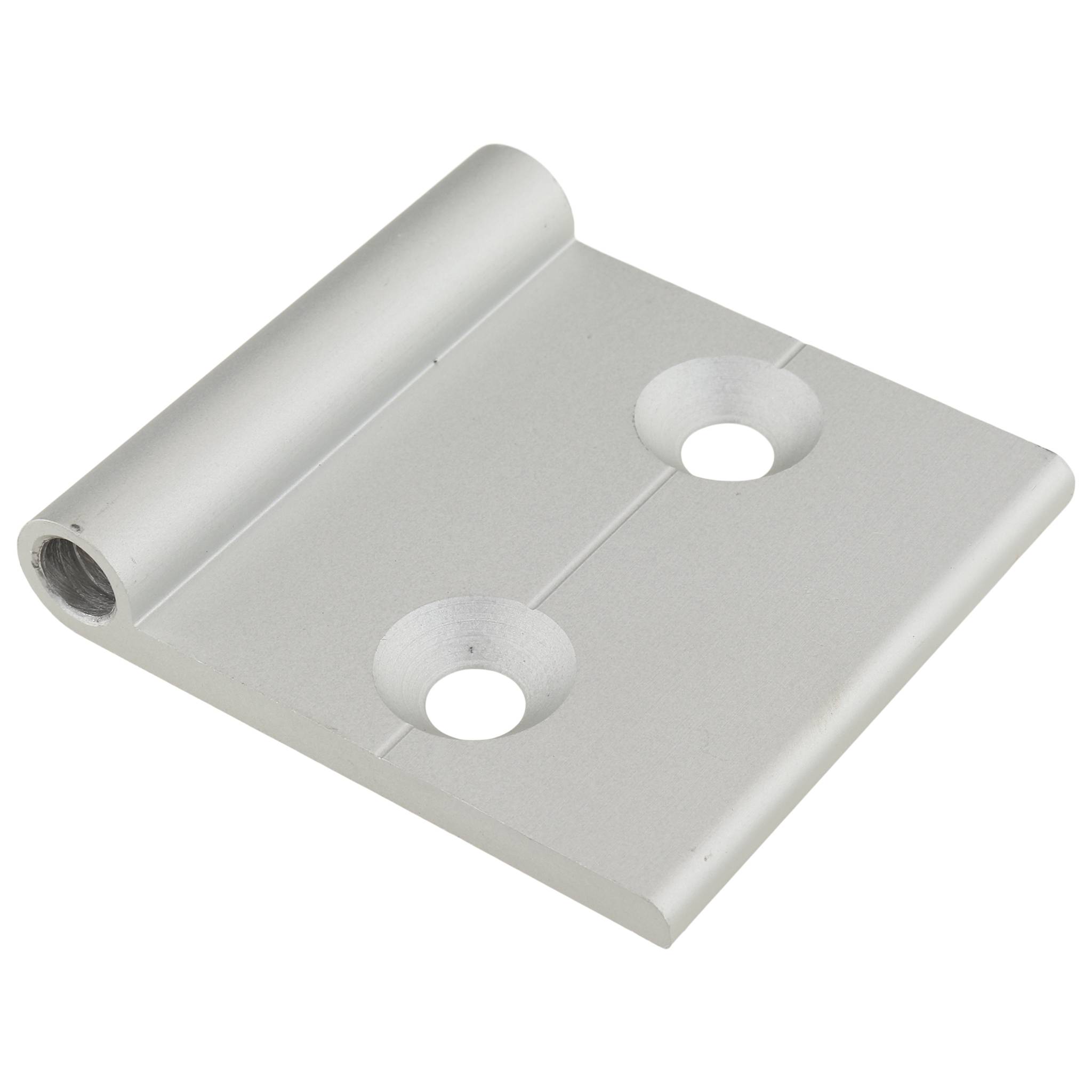 Scharnierflügel, 53x50x10, Aluminium, eloxiert, alufarbig