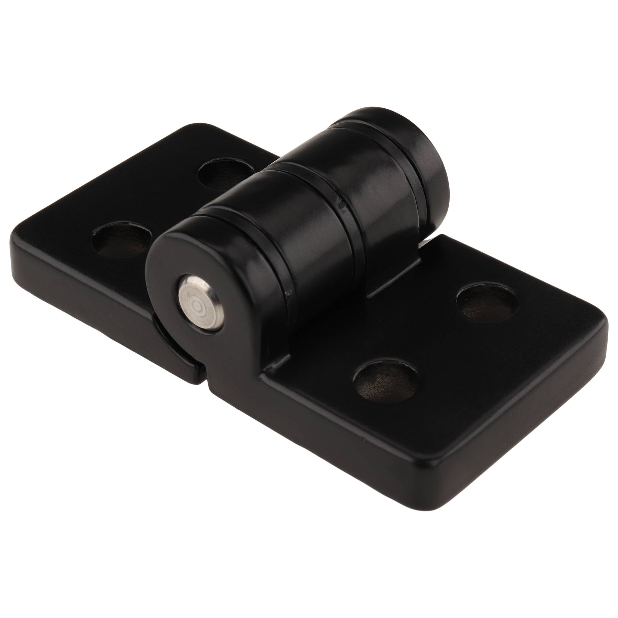 Scharnier, 74x40x25,5, Zink-Druckguß, pulverbeschichtet, schwarz