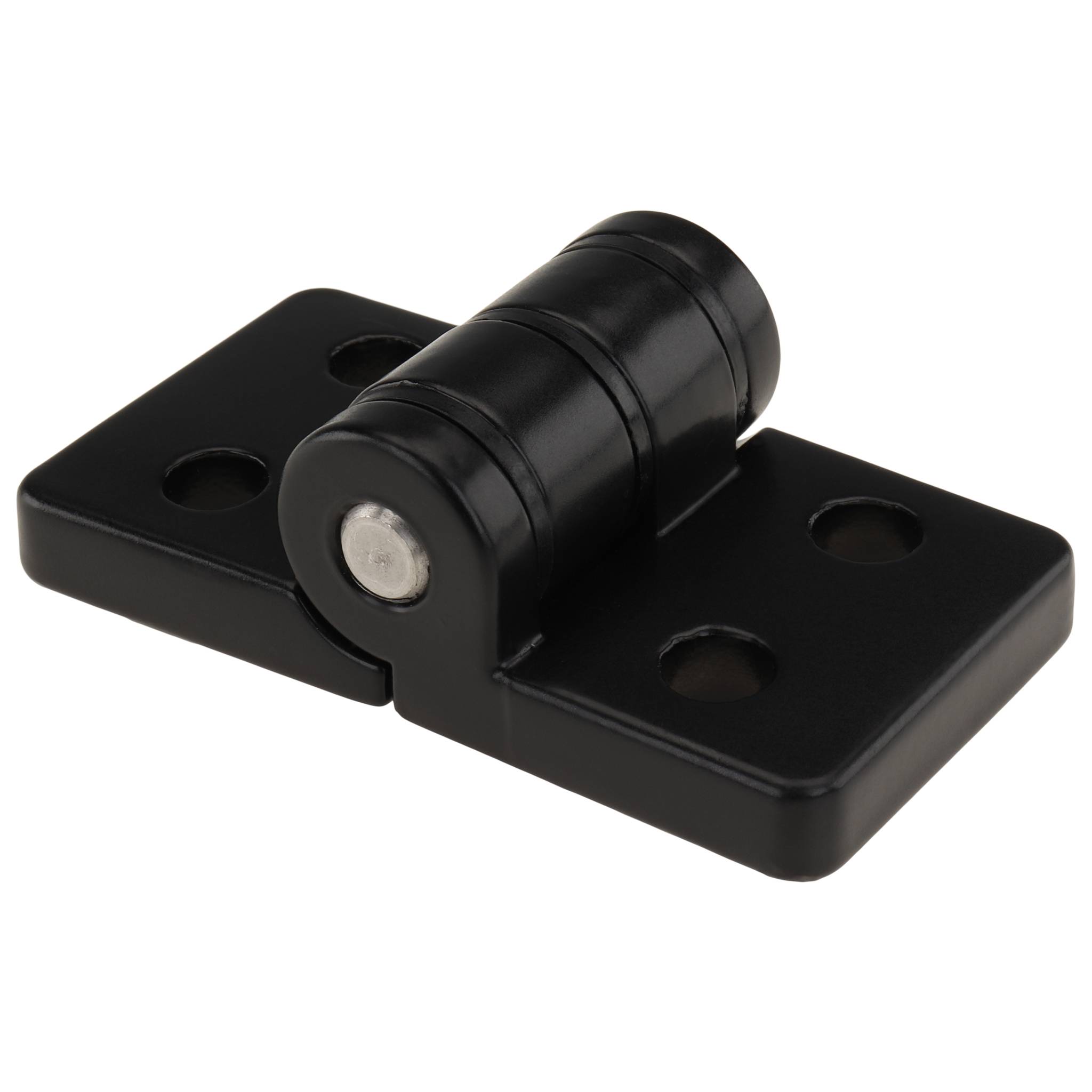 Scharnier, 74x40x25,5, Zink-Druckguß, pulverbeschichtet, schwarz