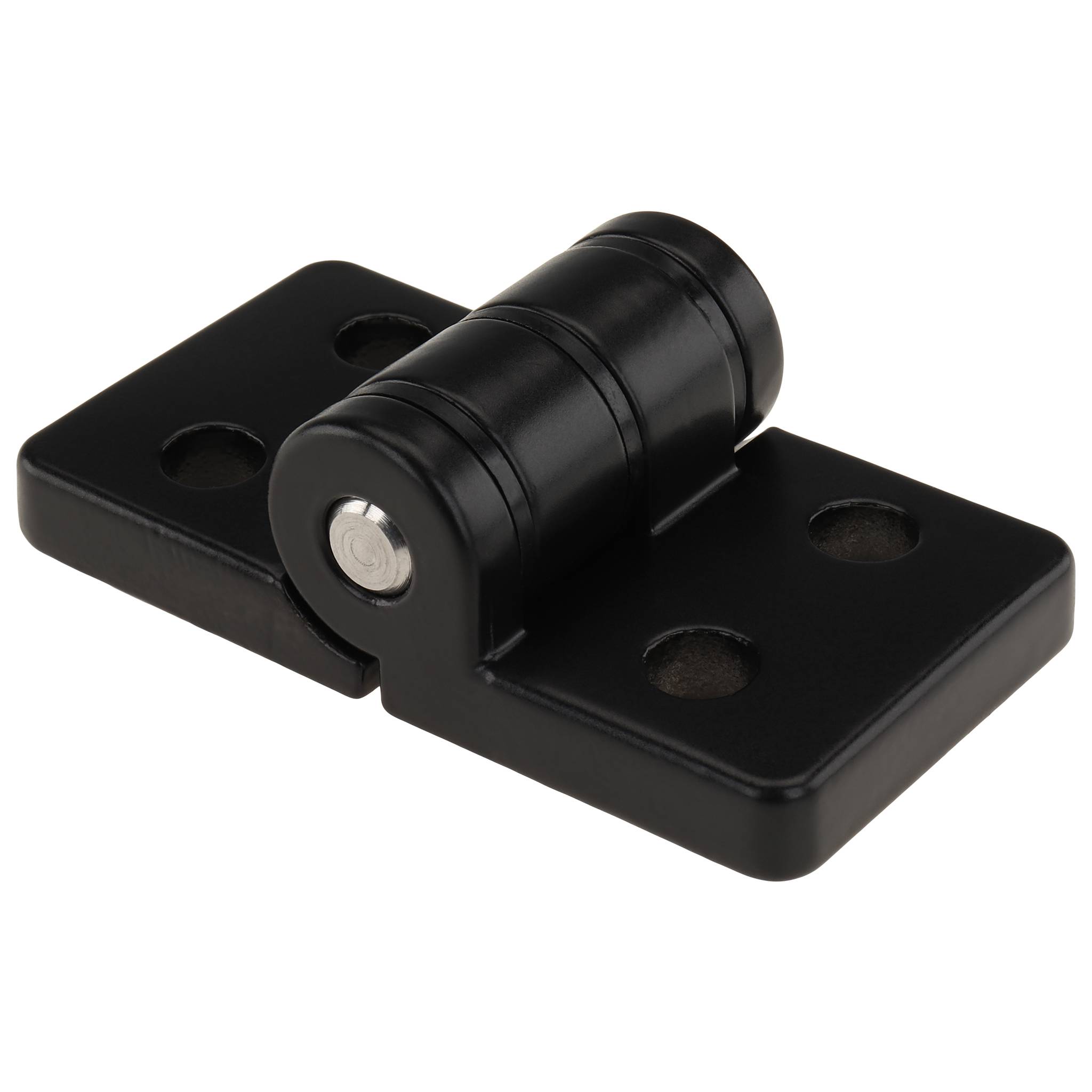 Scharnier, 74x40x25,5, Zink-Druckguß, pulverbeschichtet, schwarz