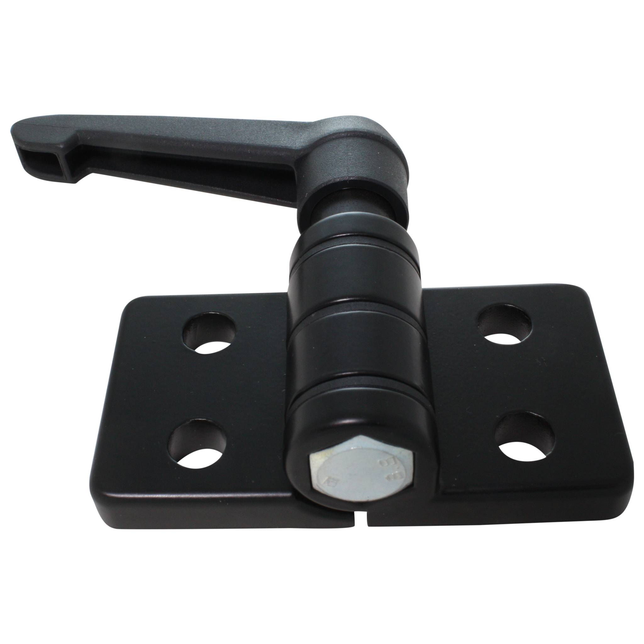 Scharnier, 74x40x24, Zink-Druckguß, pulverbeschichtet, schwarz