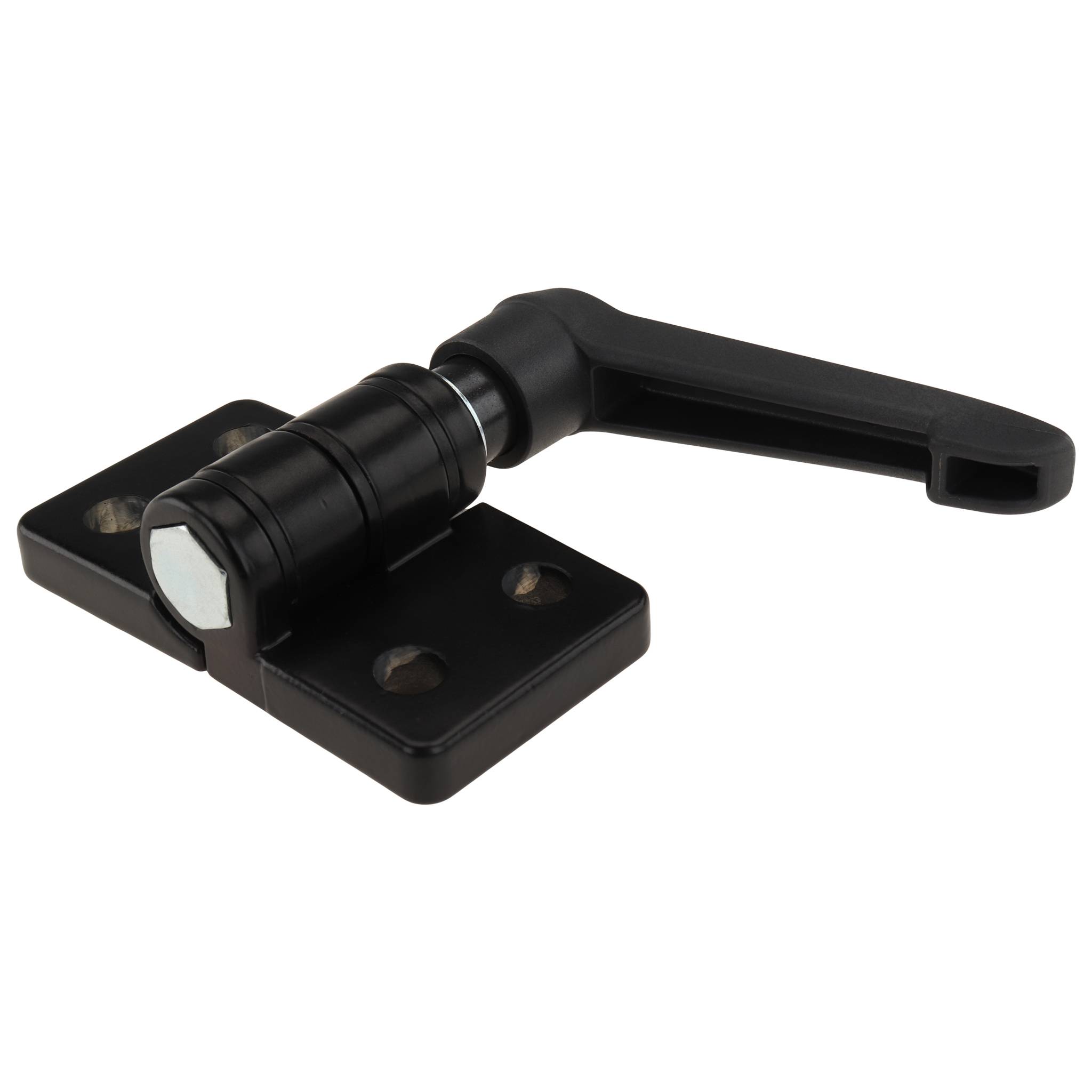 Scharnier, 74x40x24, Zink-Druckguß, pulverbeschichtet, schwarz