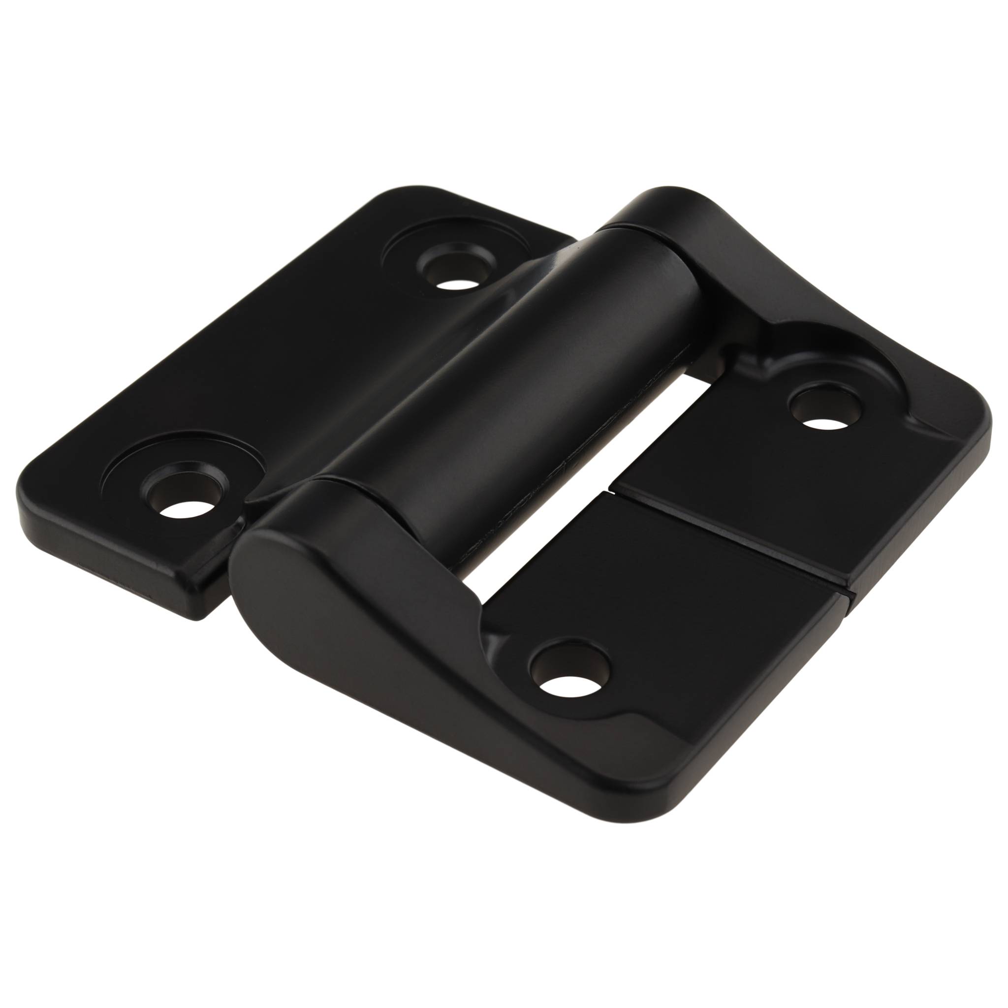 Metallscharnier, 57,1x50,8x12,7, Zink-Druckguß, lackiert, schwarz