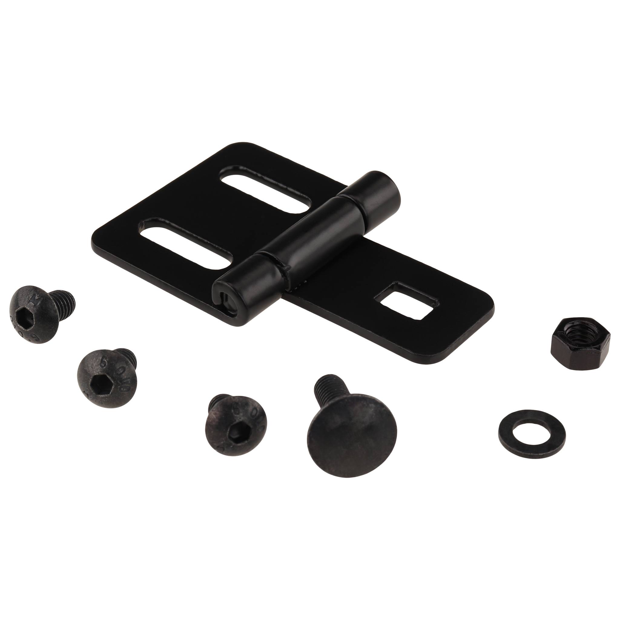 Metallscharnier, 64x40x22, Stahl, pulverbeschichtet, schwarz