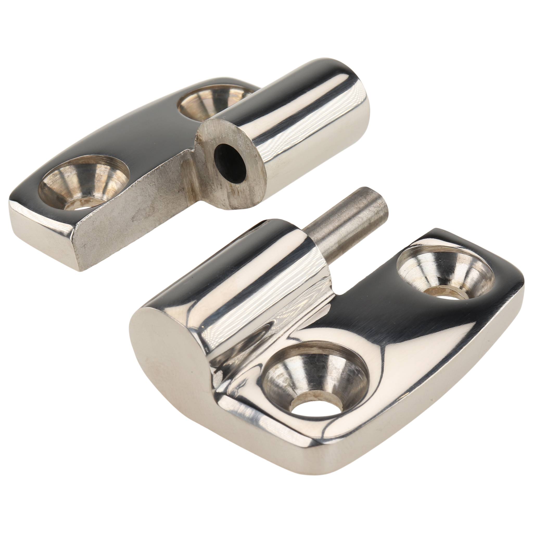 Scharnier, 52x48x16, Edelstahl, blank