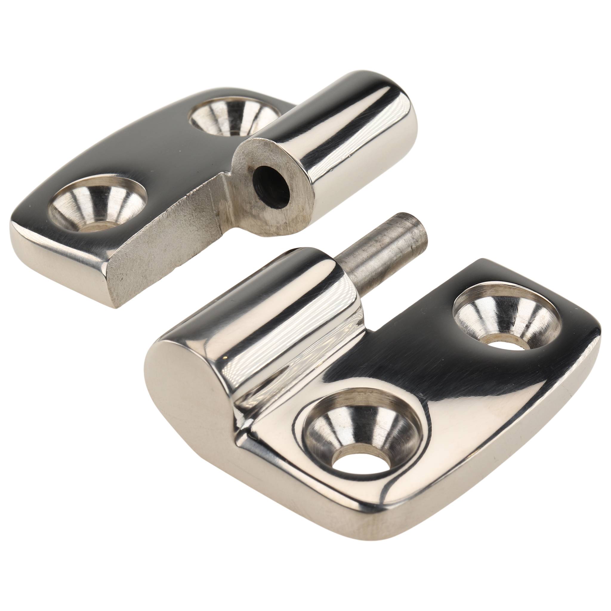 Scharnier, 59x48x16, Edelstahl, blank