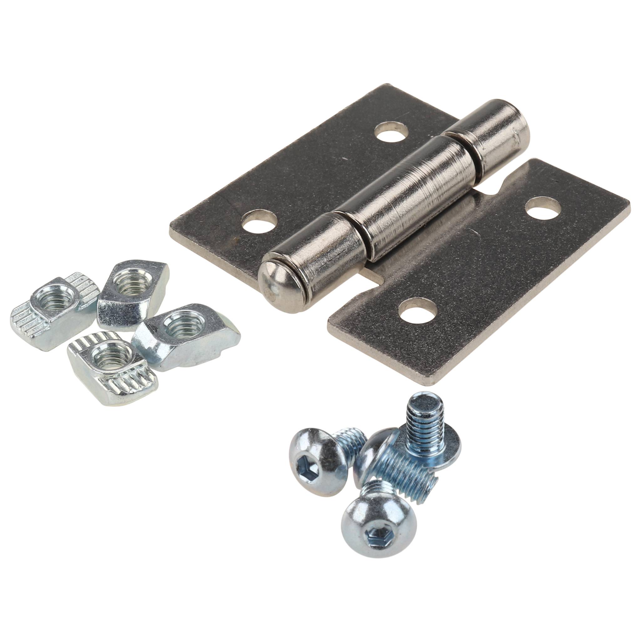 Scharnier, 40x40x8,2, Edelstahl, blank