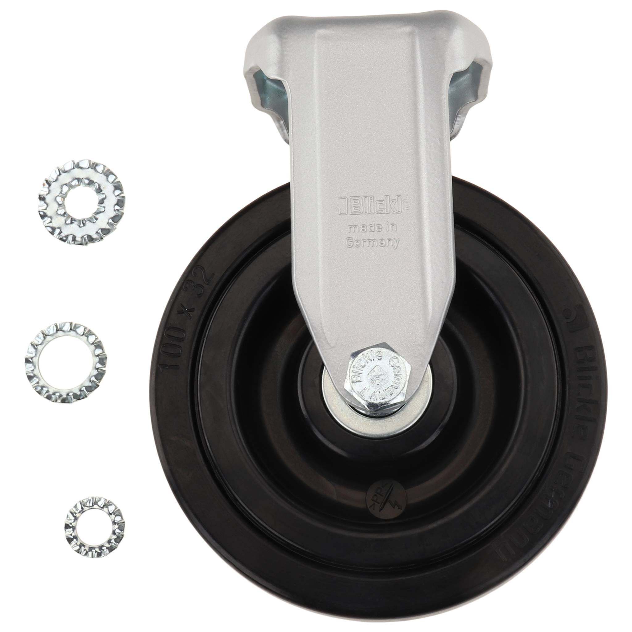 Rolle, Bockrolle, D100, Radkörper PA, schwarz