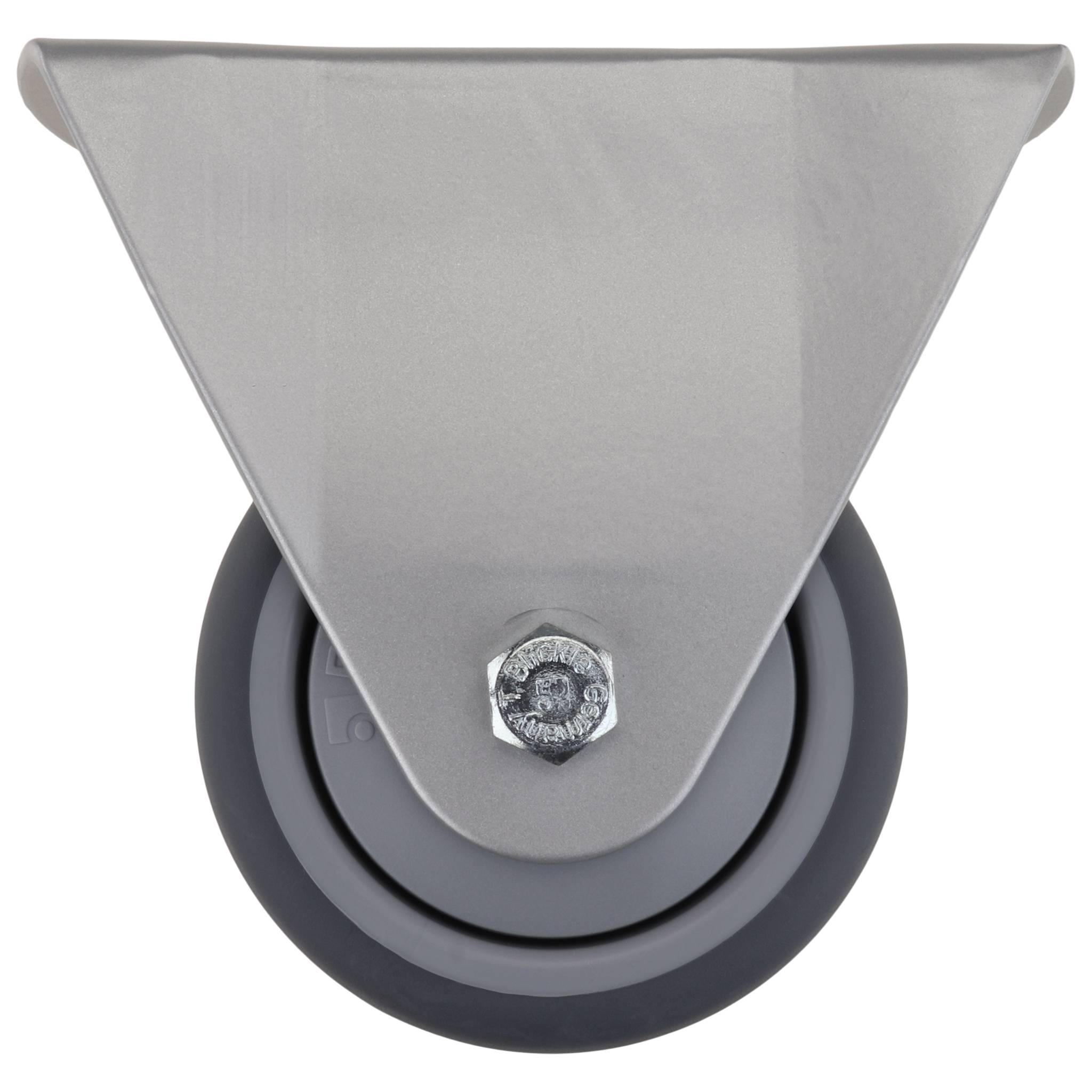 Rolle, Bockrolle, D80, Radkörper PP, grau