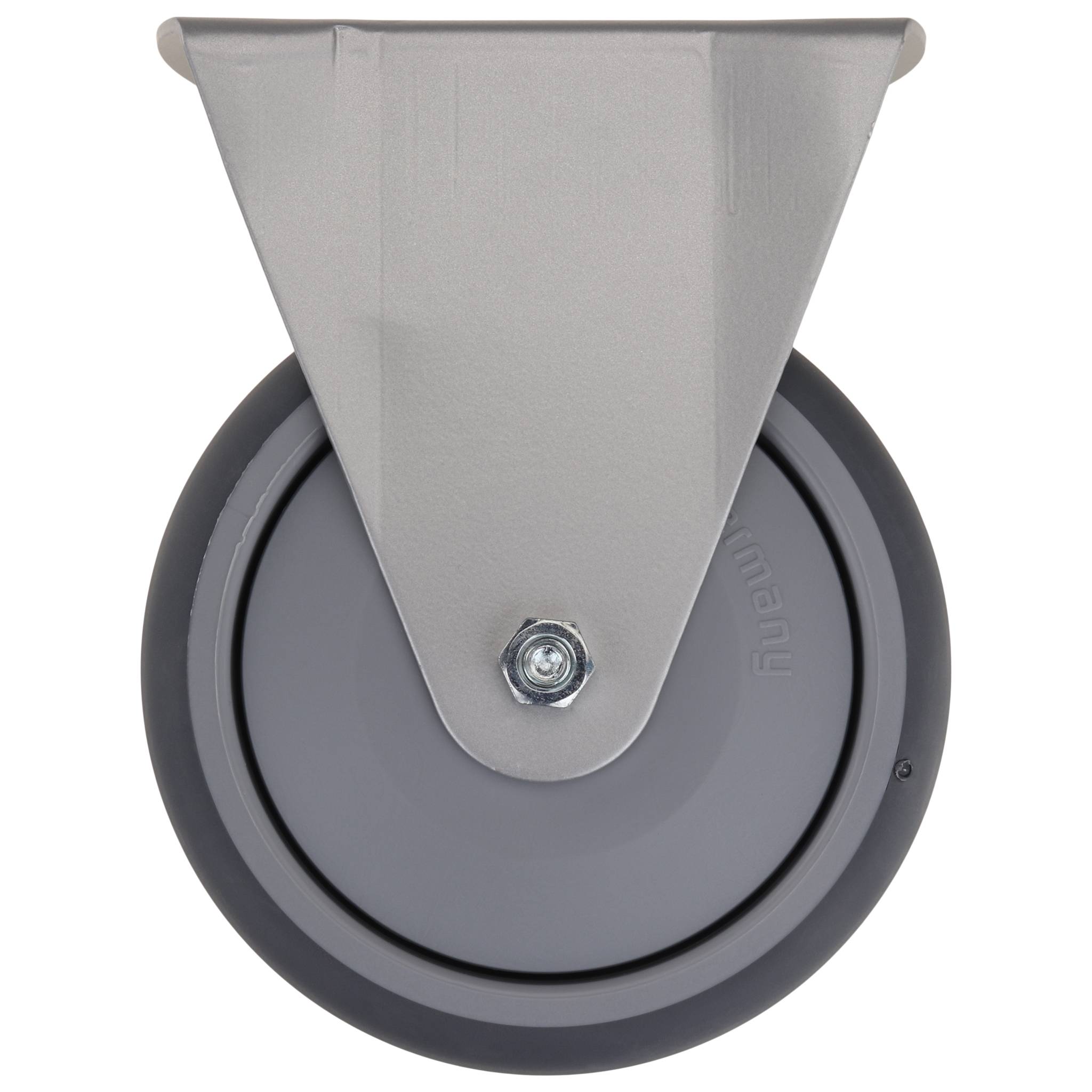 Rolle, Bockrolle, D125, Radkörper PP, grau