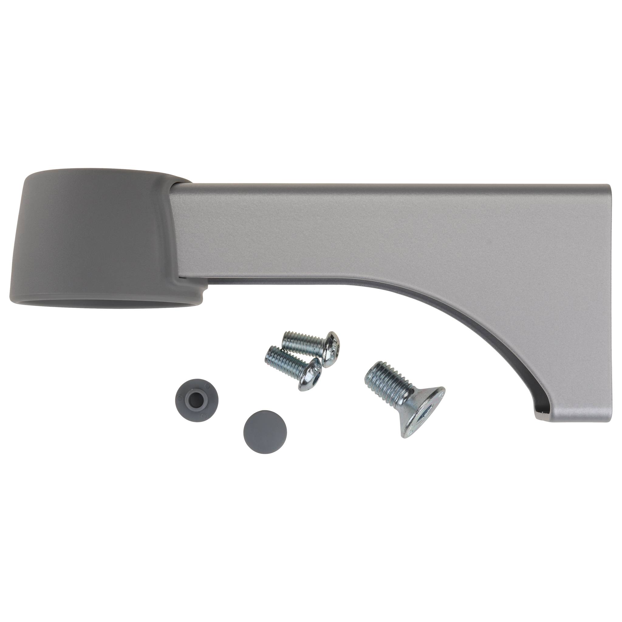 Ausleger, Lenkrolle, 185x65x80, Stahl, pulverbeschichtet, alufarbig