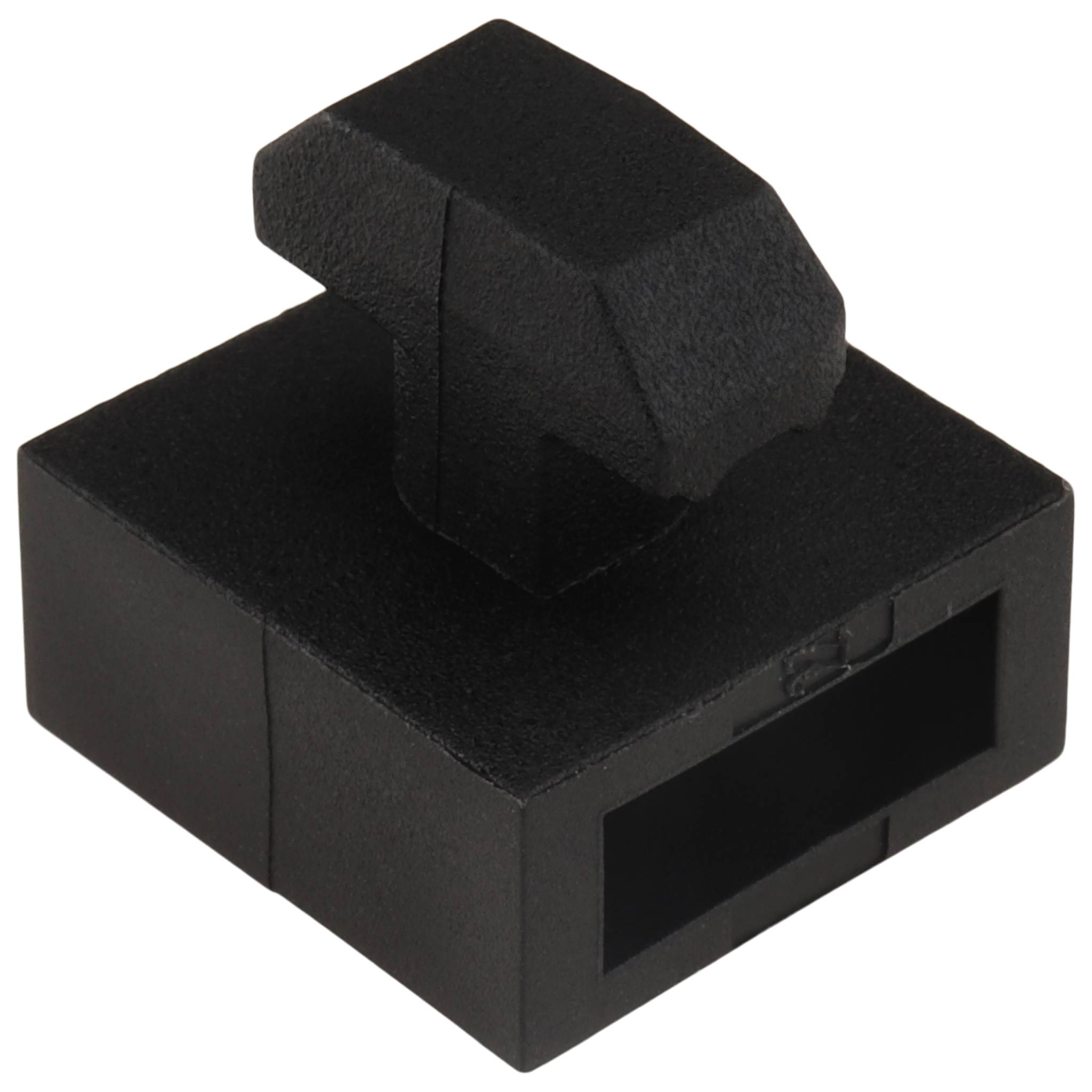 Kabelhalteblock, Kabelbinderblock, 19x19x19, Kunststoff PA glasfaserverstärkt, roh, schwarz