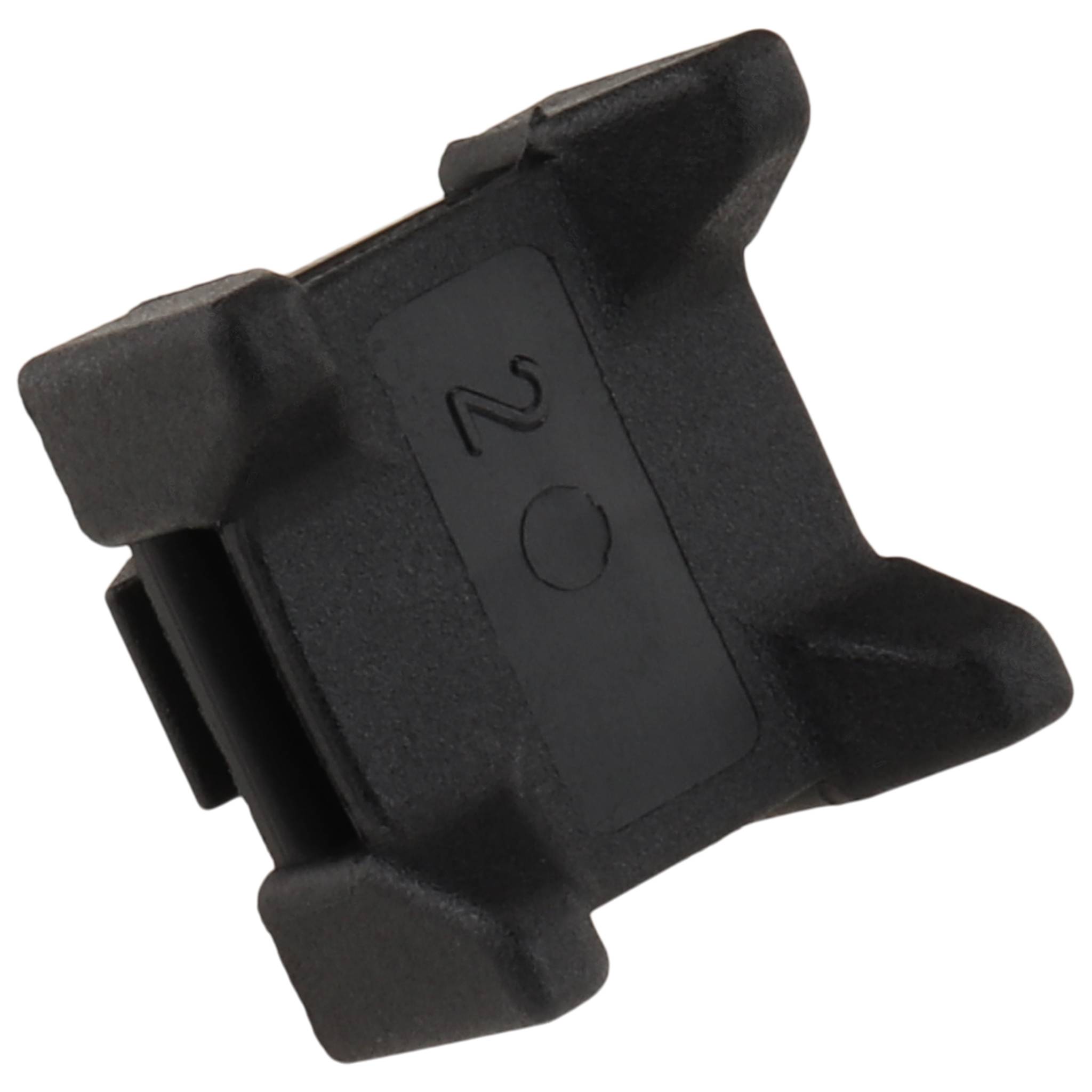 Kabelhalteblock, Kabelbinderblock, 20x20x20, Kunststoff PA glasfaserverstärkt, roh, schwarz