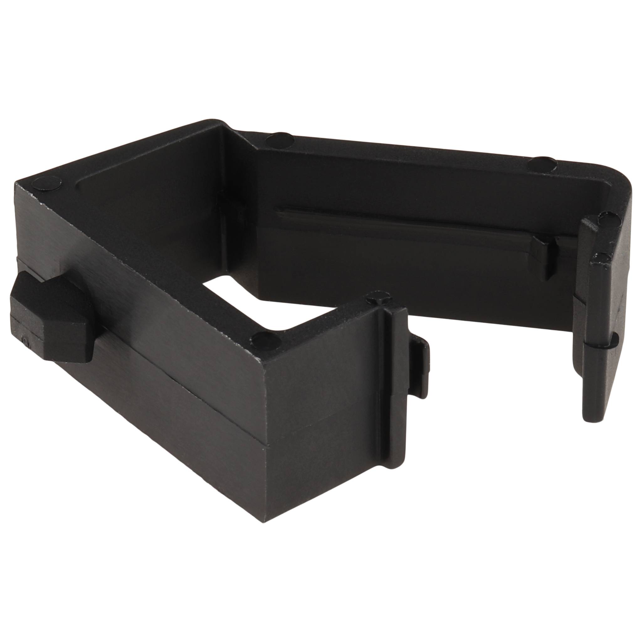 Kabelhalteblock, Clip-Kabelbinder - 1 Kammer - mit Hammer, 40x16x30, Kunststoff PA, roh, schwarz