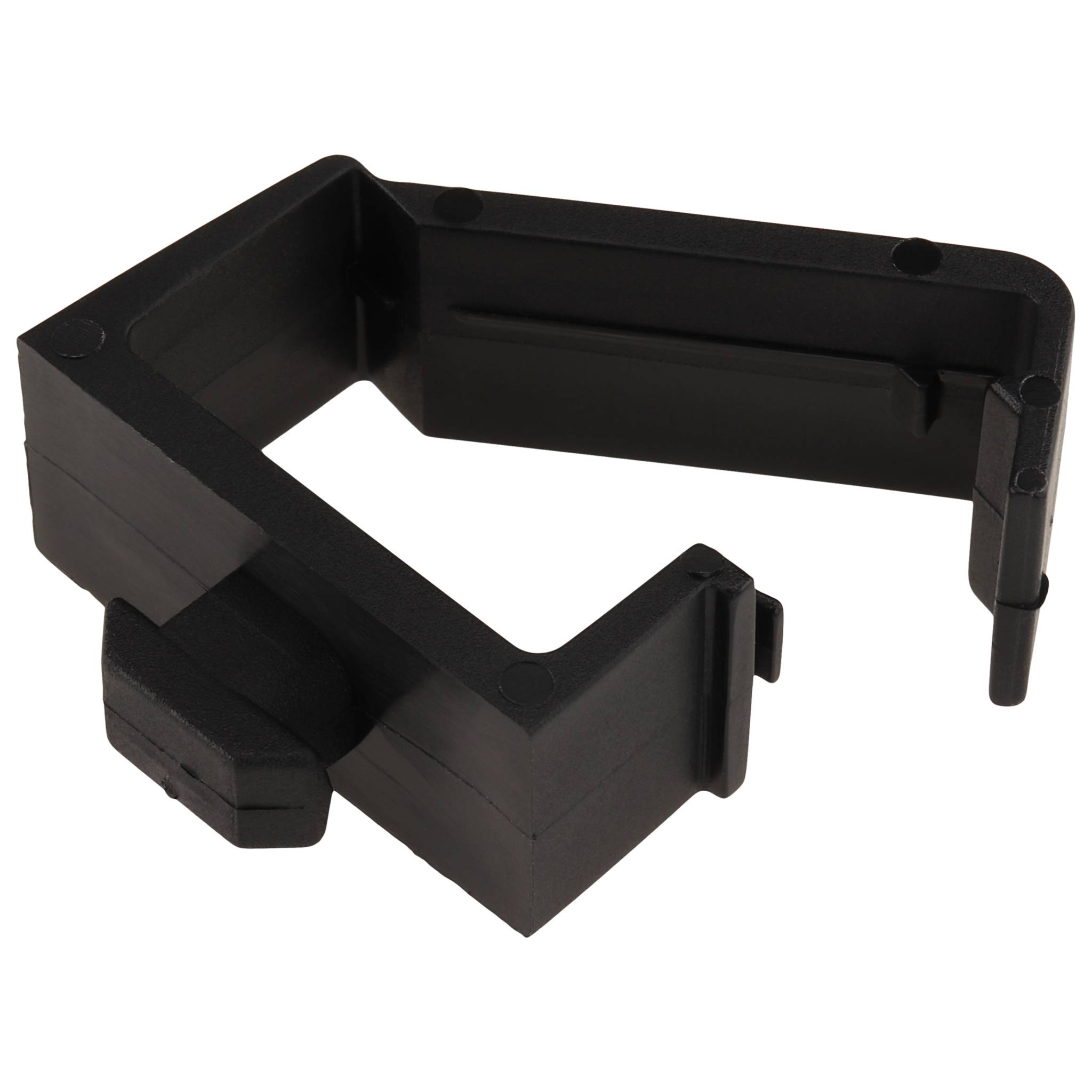 Kabelhalteblock, Clip-Kabelbinder - 1 Kammer - mit Hammer, 40x16x30, Kunststoff PA, roh, schwarz