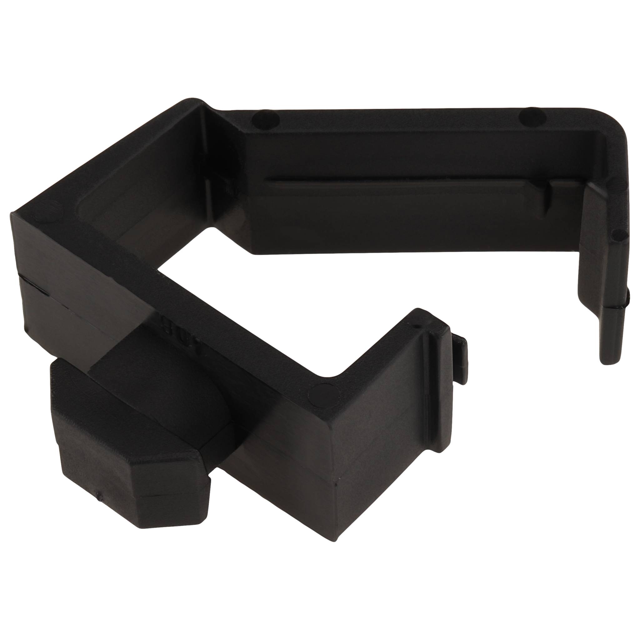 Kabelhalteblock, Clip-Kabelbinder - 1 Kammer - mit Hammer, 40x16x30, Kunststoff PA, roh, schwarz