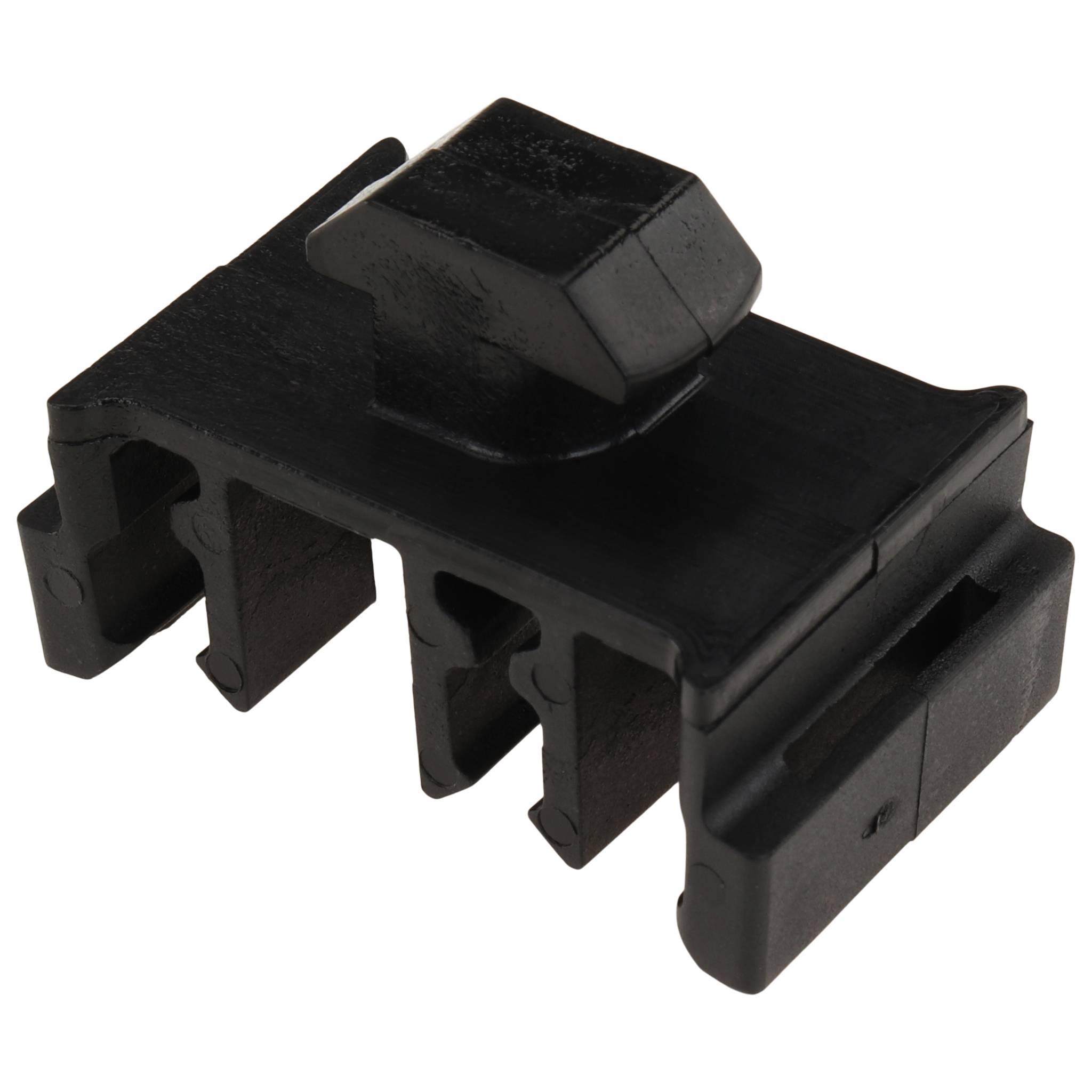 Kabelhalteblock, Steck-Kabelbinder mit Hammer, 40x25x35, Kunststoff PA, roh, schwarz