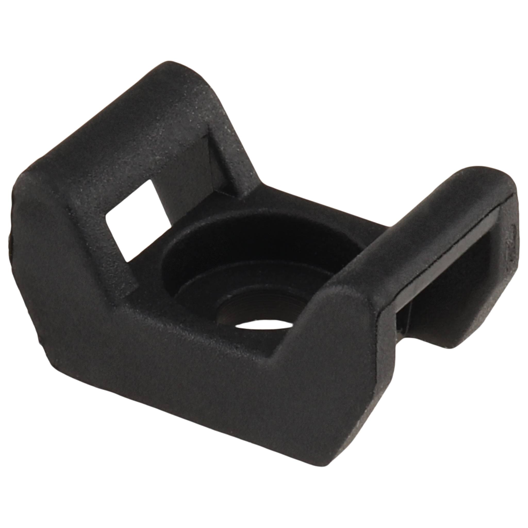 Kabelhalteblock, Kabelbinderblock, 22x15x11, Kunststoff PA glasfaserverstärkt, roh, schwarz