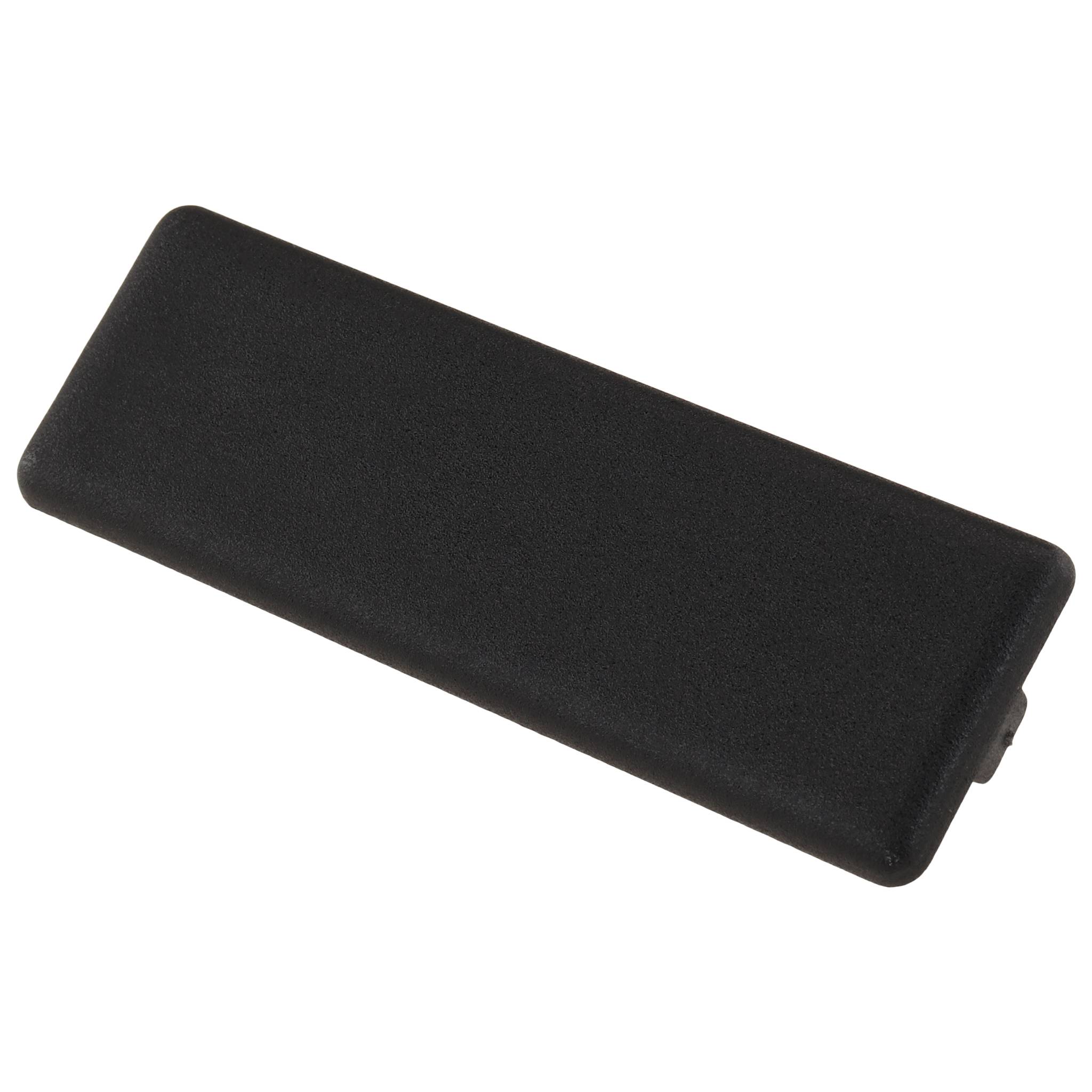 Kappe, Abdeckkappe, 20x60, Kunststoff PA glasfaserverstärkt, schwarz