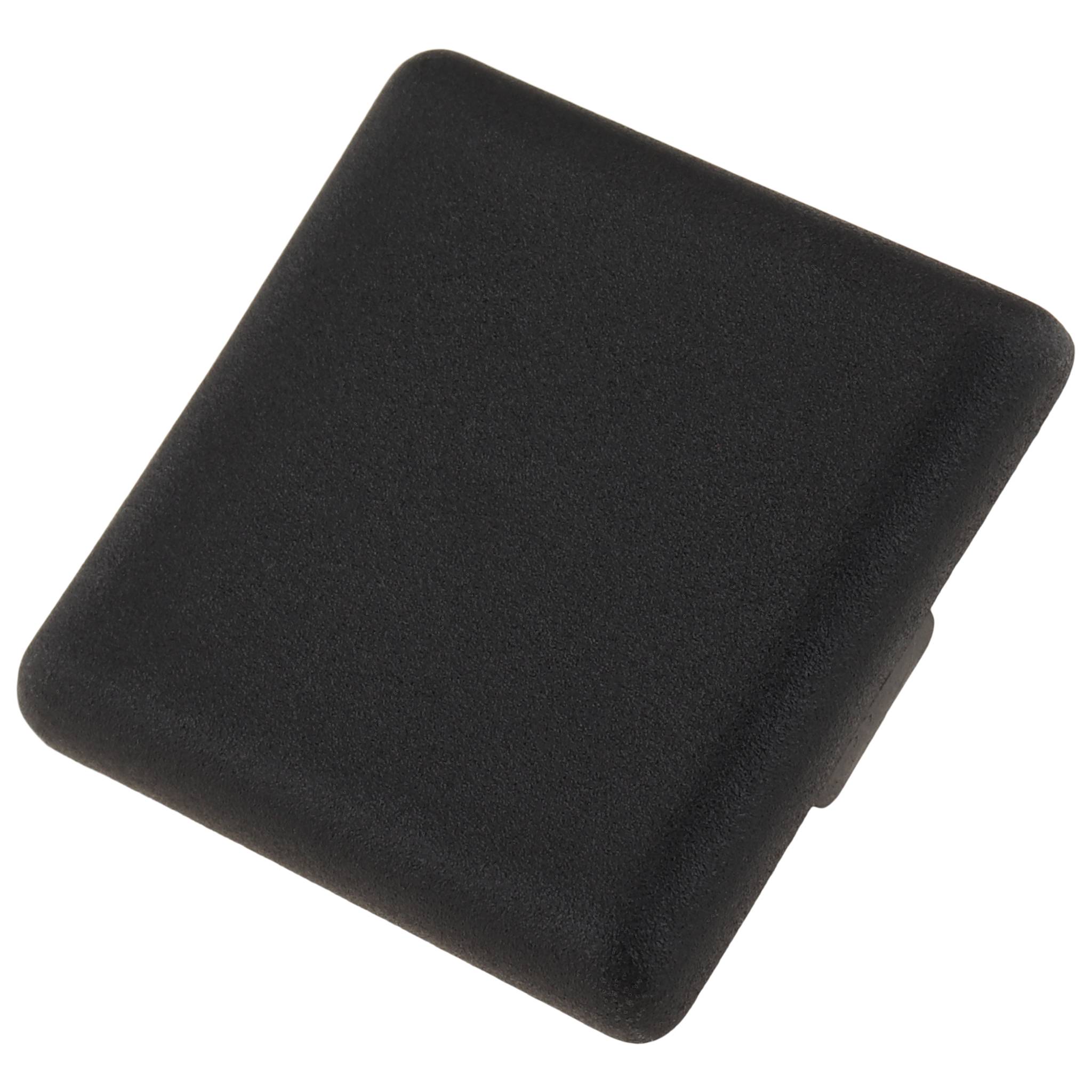 Kappe, Abdeckkappe, 30x30, Kunststoff PA glasfaserverstärkt, schwarz