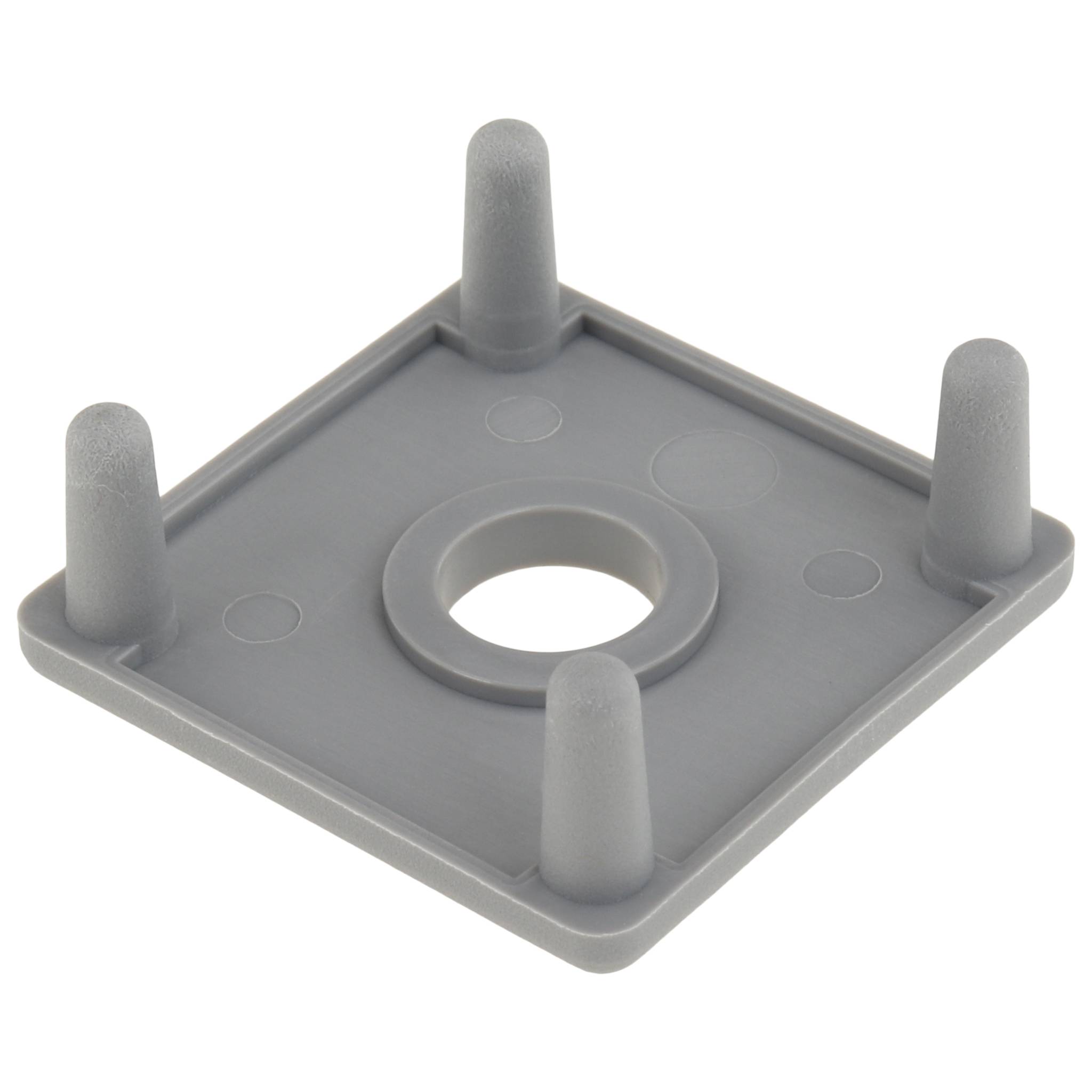 Kappe, Abdeckkappe, 30x30, Kunststoff PA glasfaserverstärkt, grau