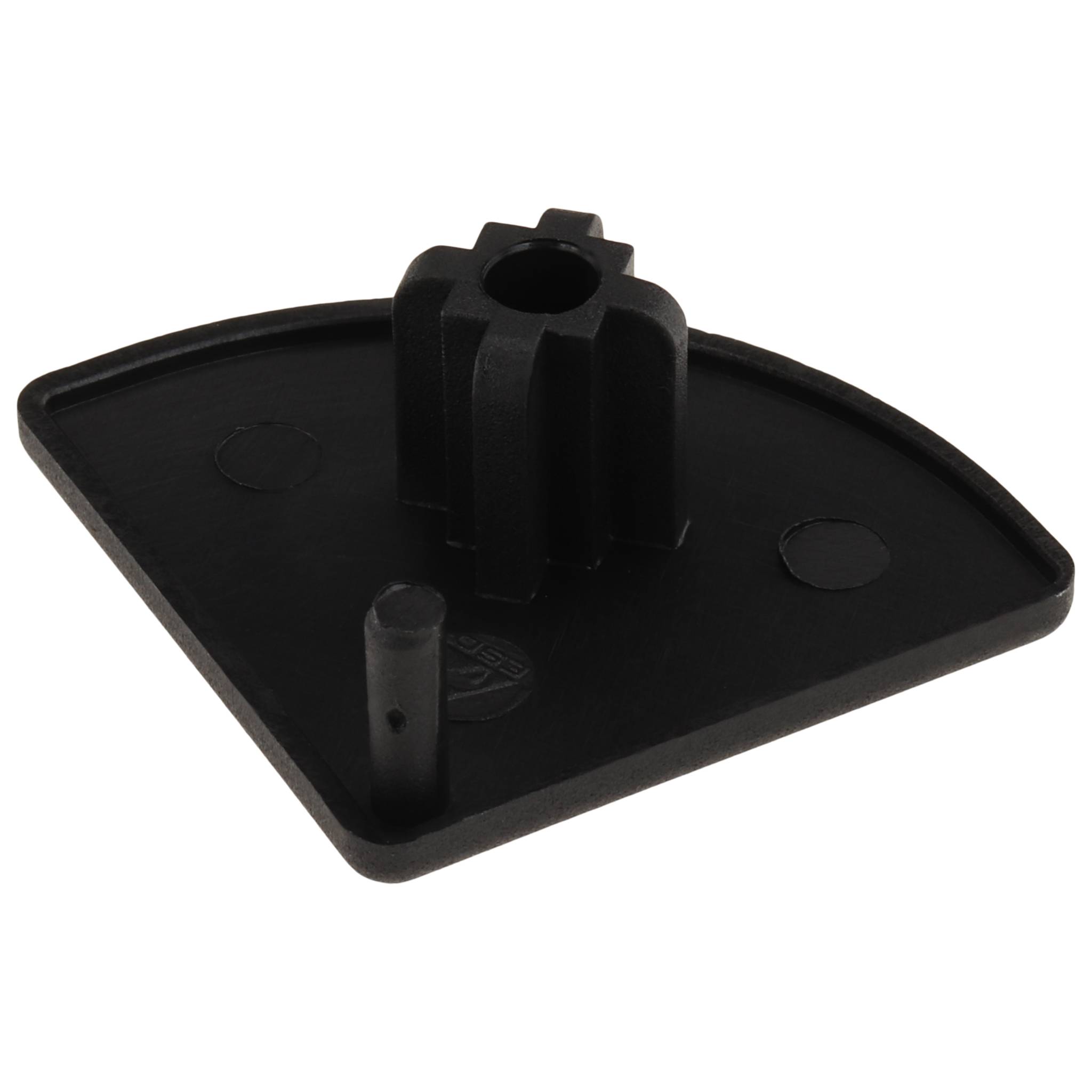 Kappe, Abdeckkappe, 30x30 R25 - 90°, Kunststoff PA glasfaserverstärkt, schwarz