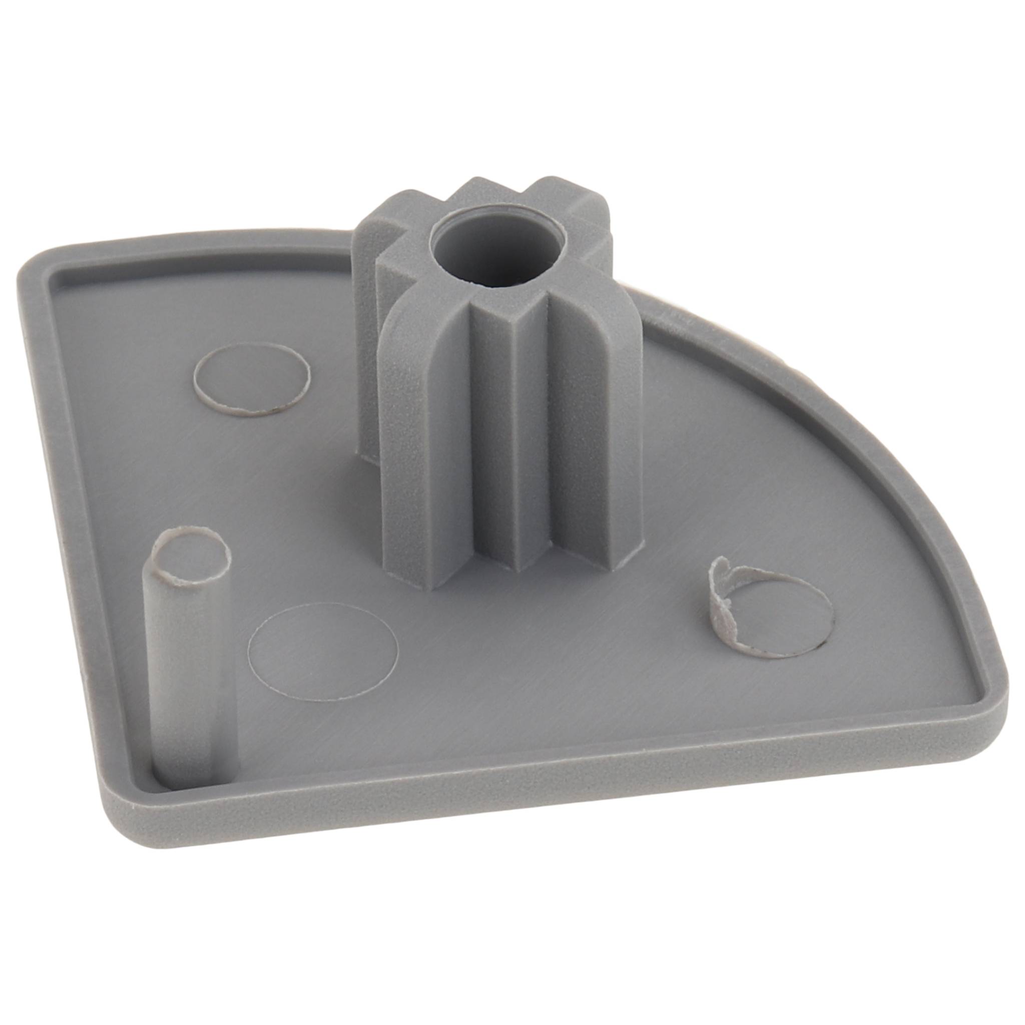 Kappe, Abdeckkappe, 30x30 R25 - 90°, Kunststoff PA glasfaserverstärkt, grau