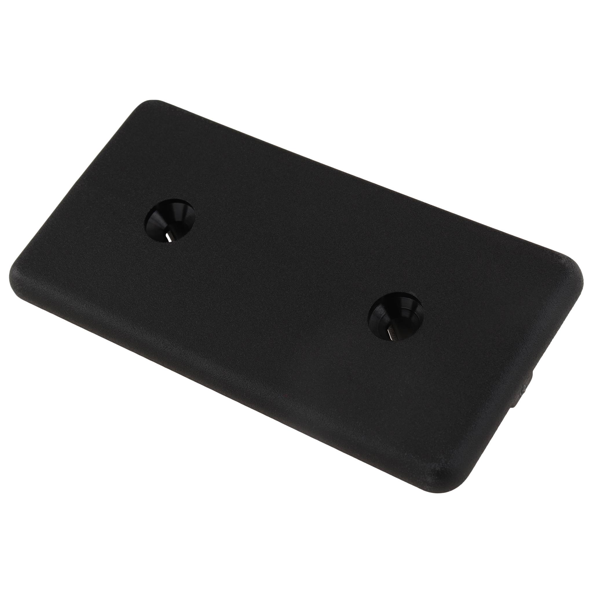 Kappe, Abdeckkappe, 40x80, Kunststoff PA glasfaserverstärkt, schwarz