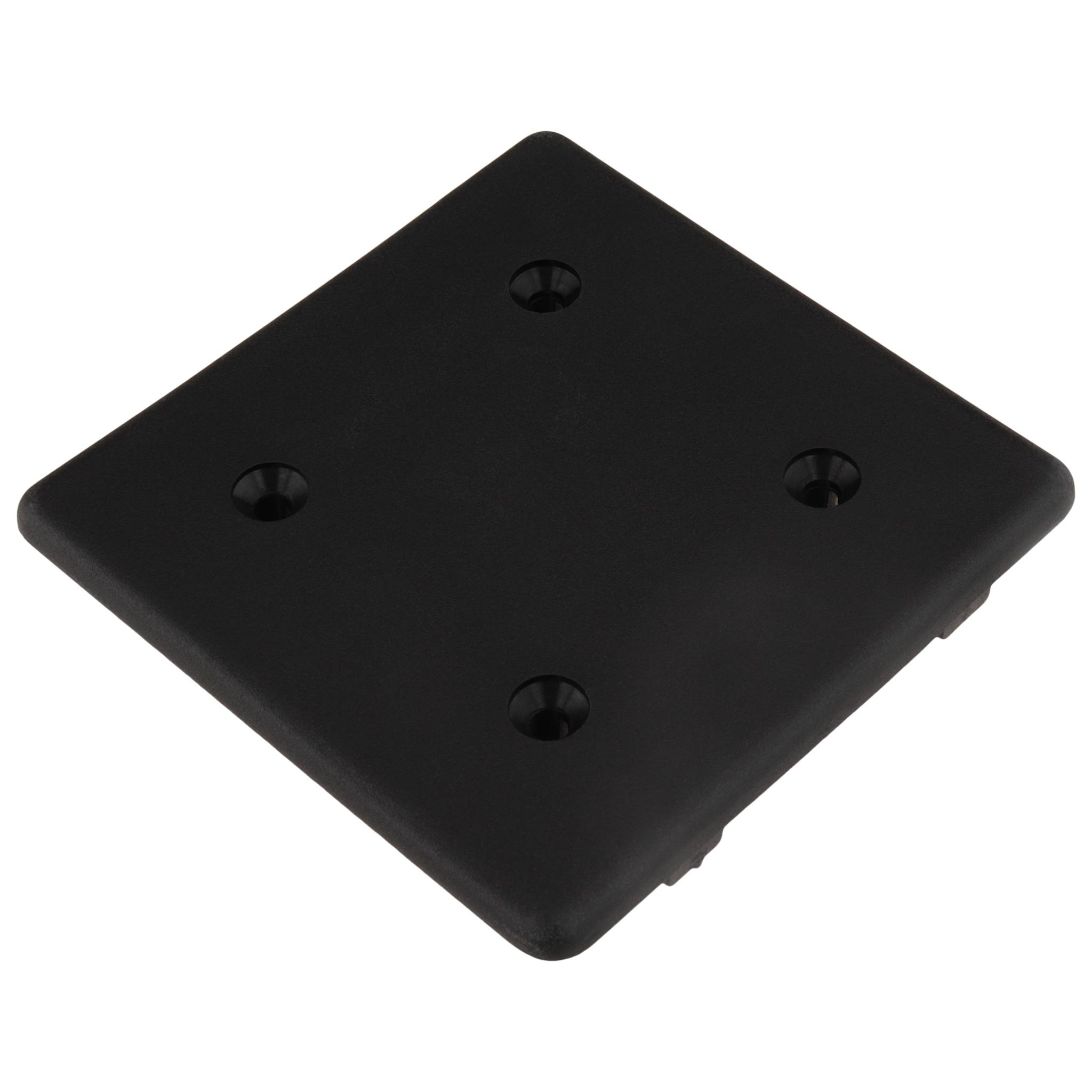 Kappe, Abdeckkappe, 80x80, Kunststoff PA glasfaserverstärkt, schwarz