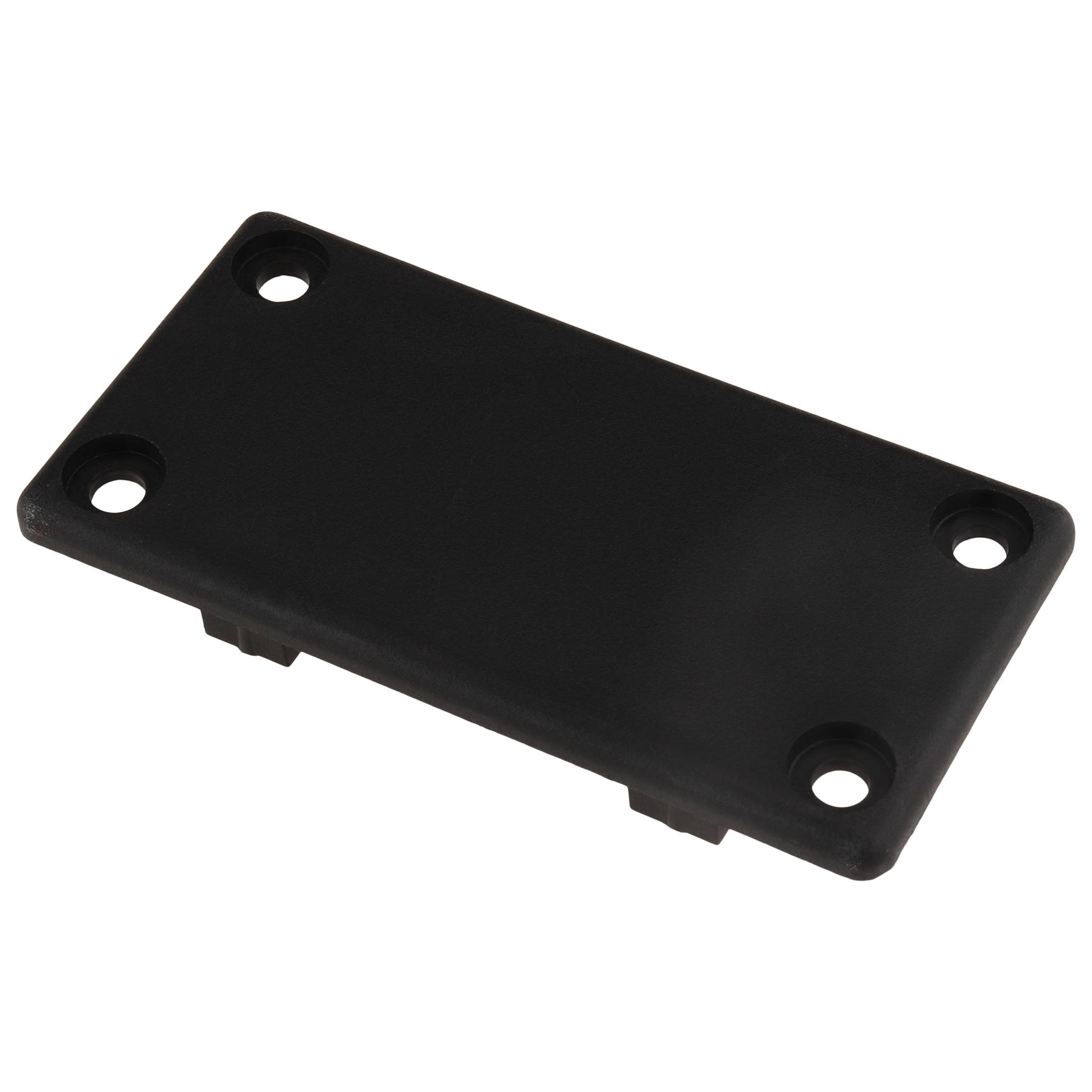 Kappe, Abdeckkappe für Kanalprofil, 40x80, Kunststoff PA glasfaserverstärkt, schwarz